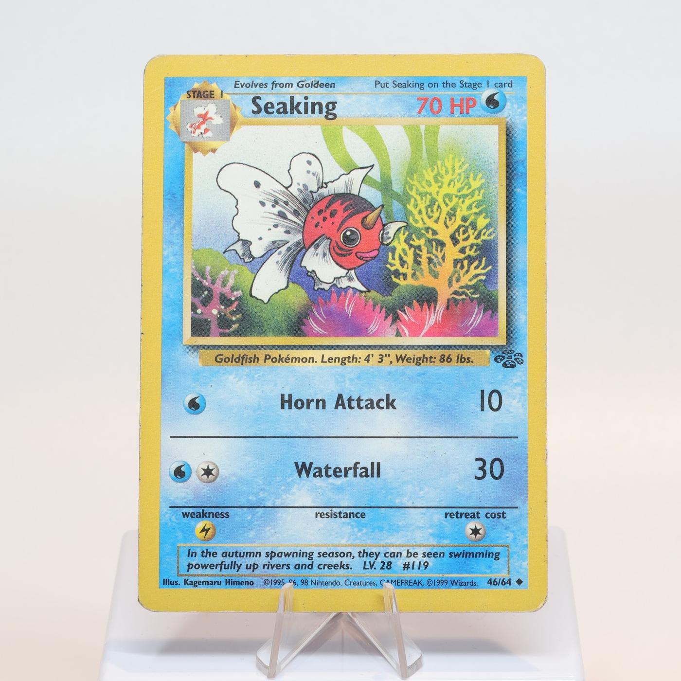 Pokemon TCG Seaking 4664 Jungle Uncommon WOTC PL 168232466155 2