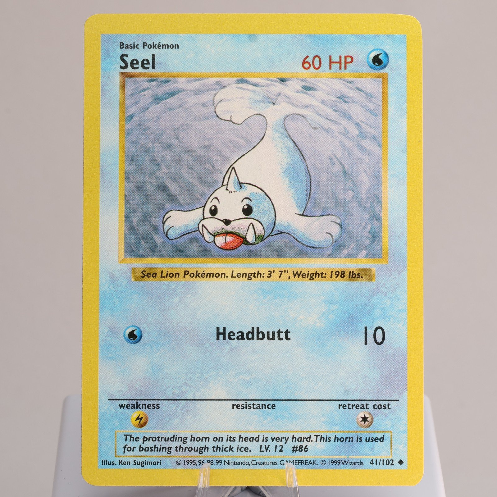 Pokemon TCG Seel 41102 Base Set Uncommon Shadowless WOTC 1999 NM 168006227455 2