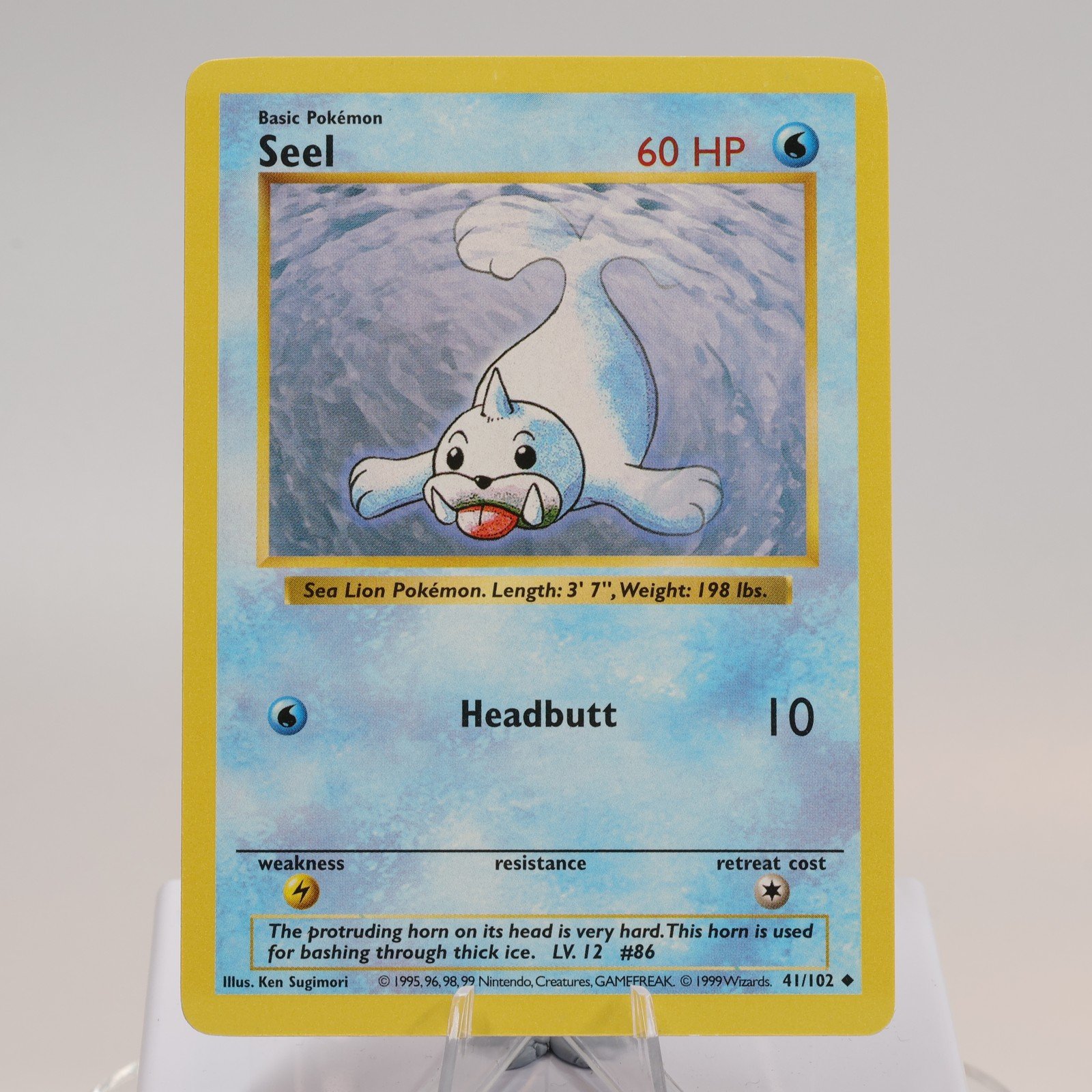 Pokemon TCG Seel 41102 Base Set Uncommon Shadowless WOTC 1999 NMEXC 168144948175 2