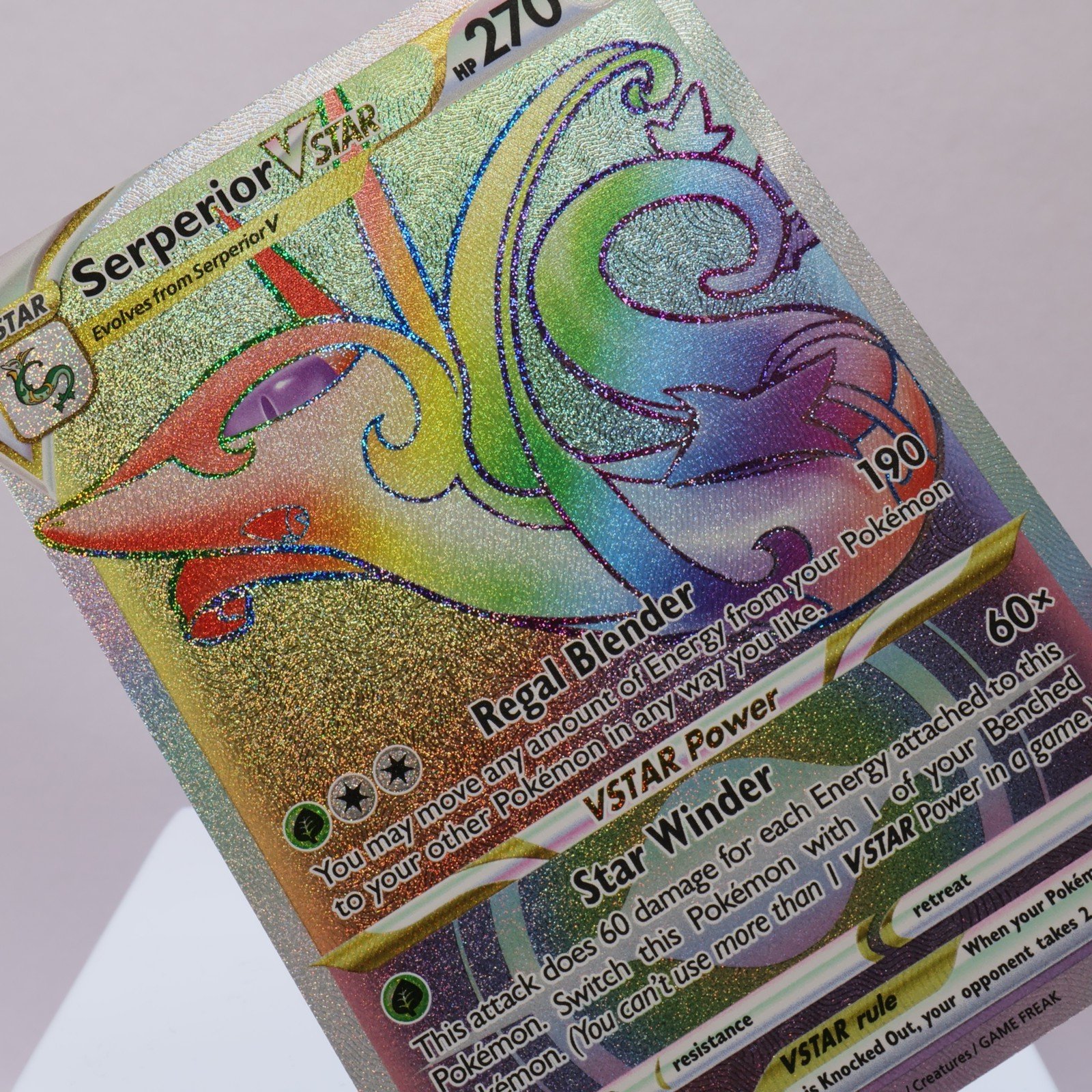 Pokemon TCG – Serperior VSTAR 196/195 Silver Tempest Secret Rare  – NM