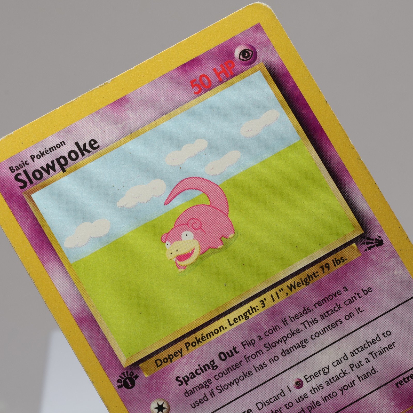 Pokemon TCG Slowpoke 5562 Fossil Common 1st Edition WOTC 1999 PL 167974214015