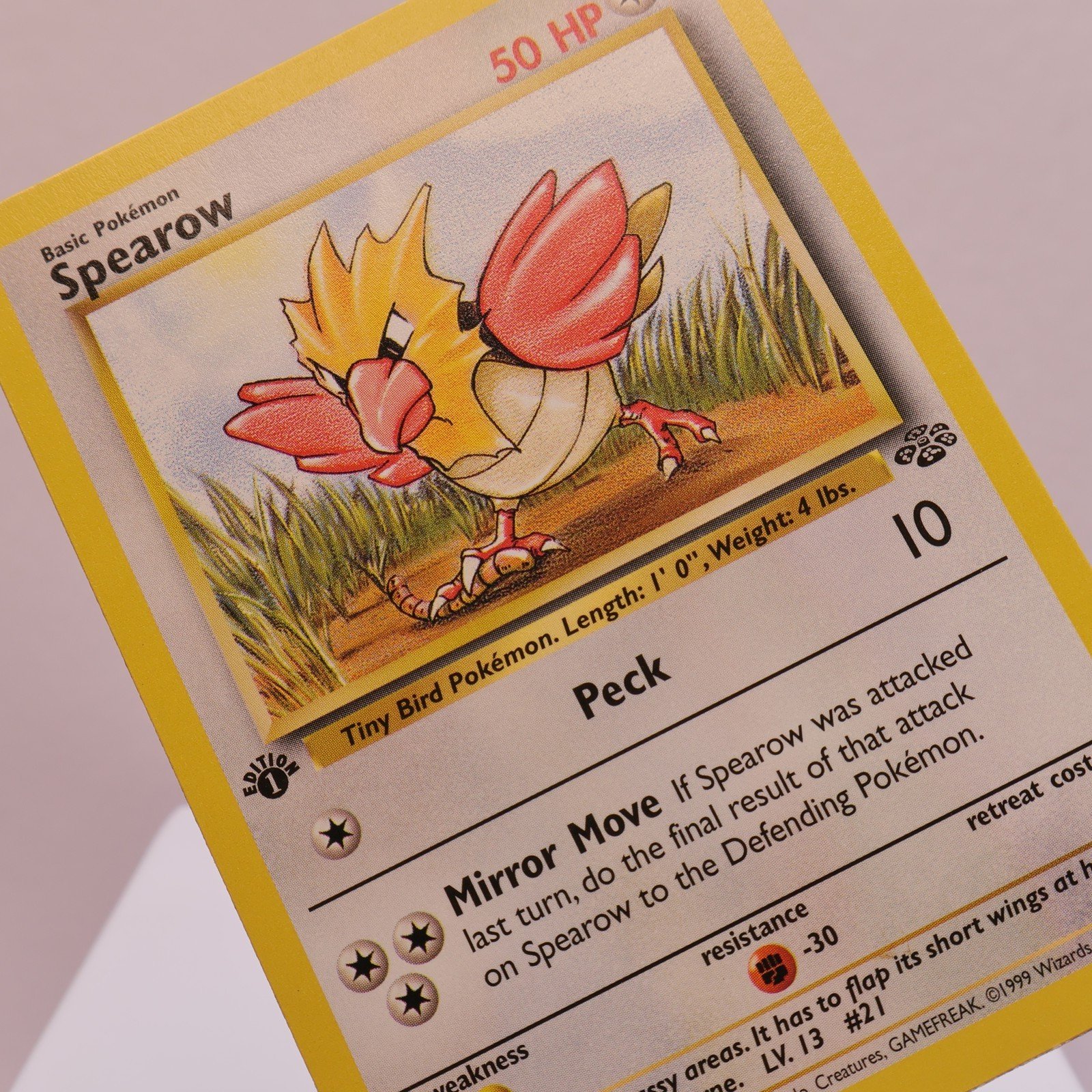 Pokemon TCG – Spearow 62/64 Jungle Common 1st Edition WOTC 1999 – EXC/NM