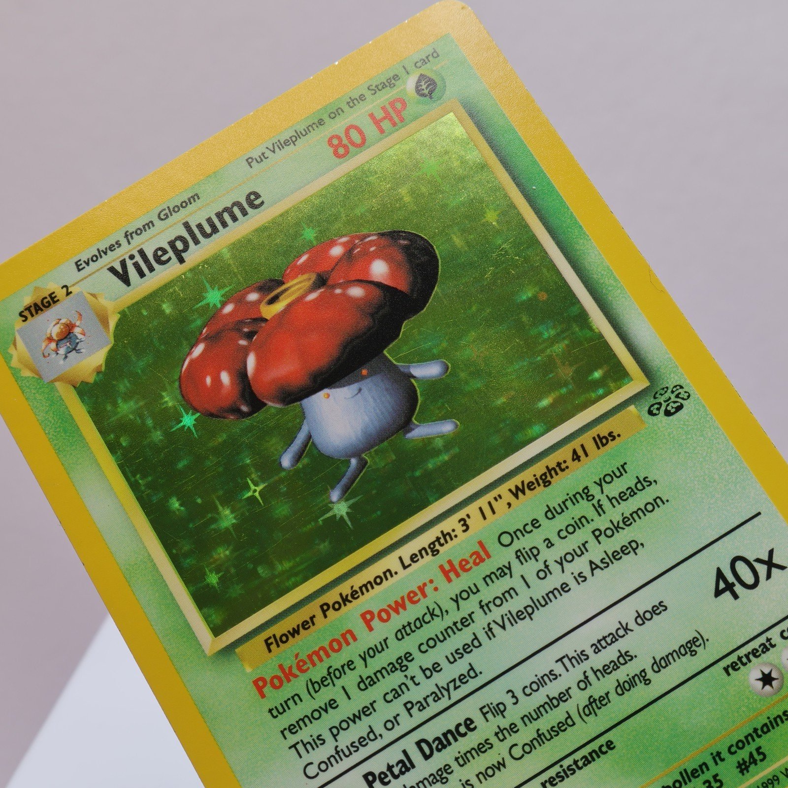 Pokemon TCG Vileplume 1564 Jungle Holo Rare WOTC 1999 EXCNM 167830364485