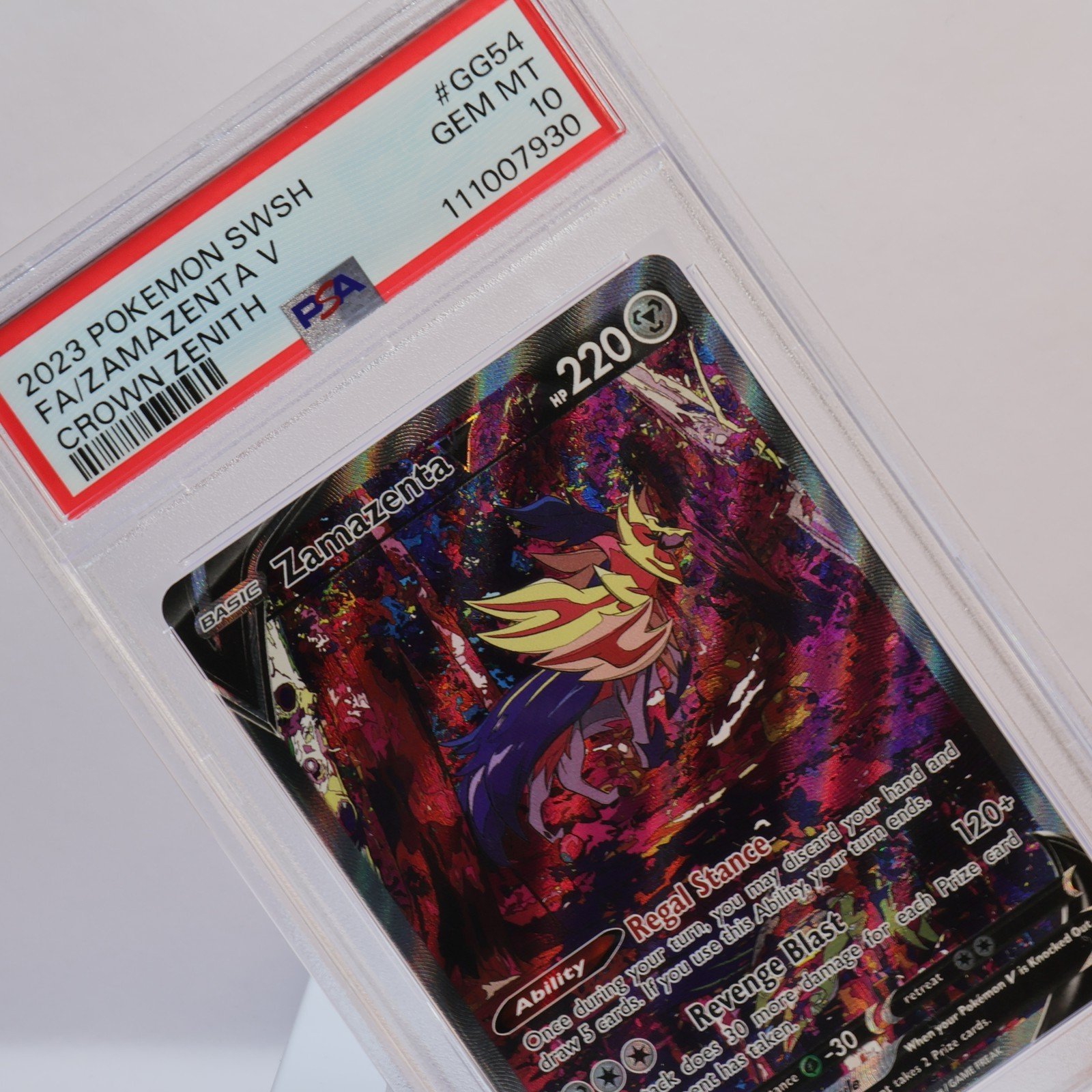 Pokemon TCG – Zamazenta V GG54/GG70 Crown Zenith- PSA 10 GEM MT