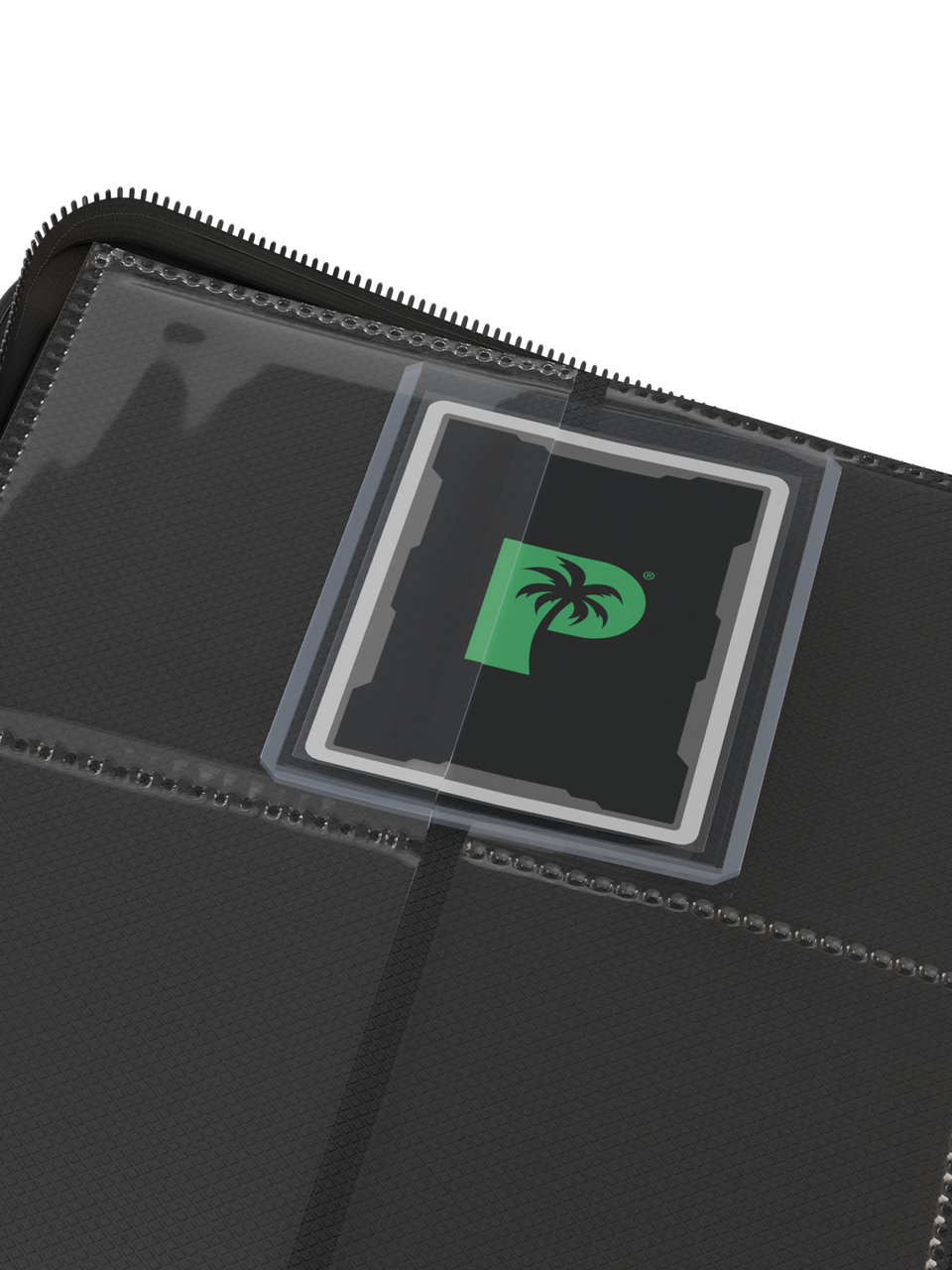 Palms Off Gaming Collectors Series Top Loader Zip Binder 4 Pocket Black 168593480076 3