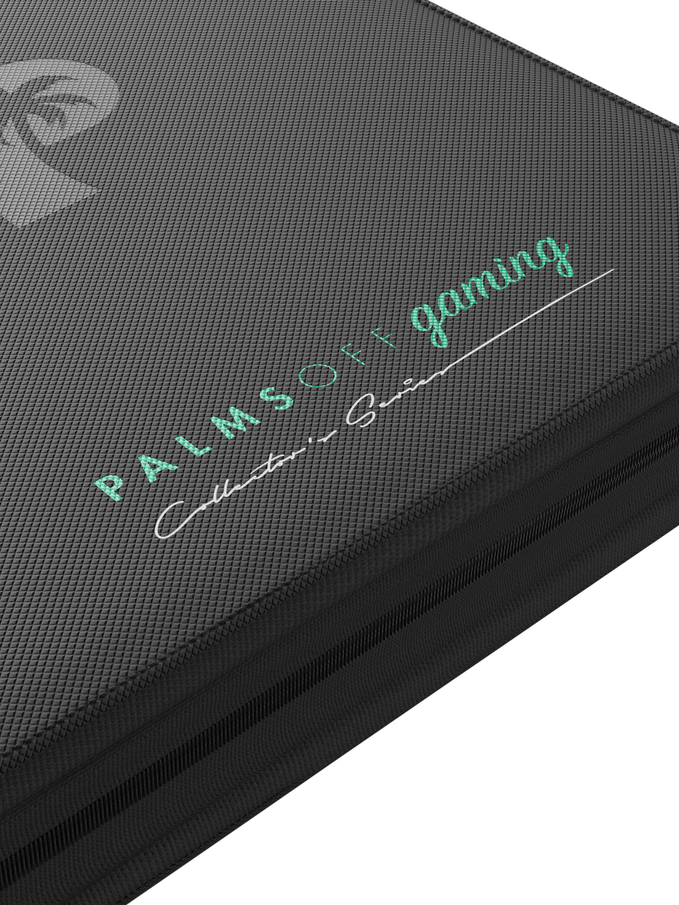 Palms Off Gaming Collectors Series Top Loader Zip Binder 4 Pocket Black 168593480076 4