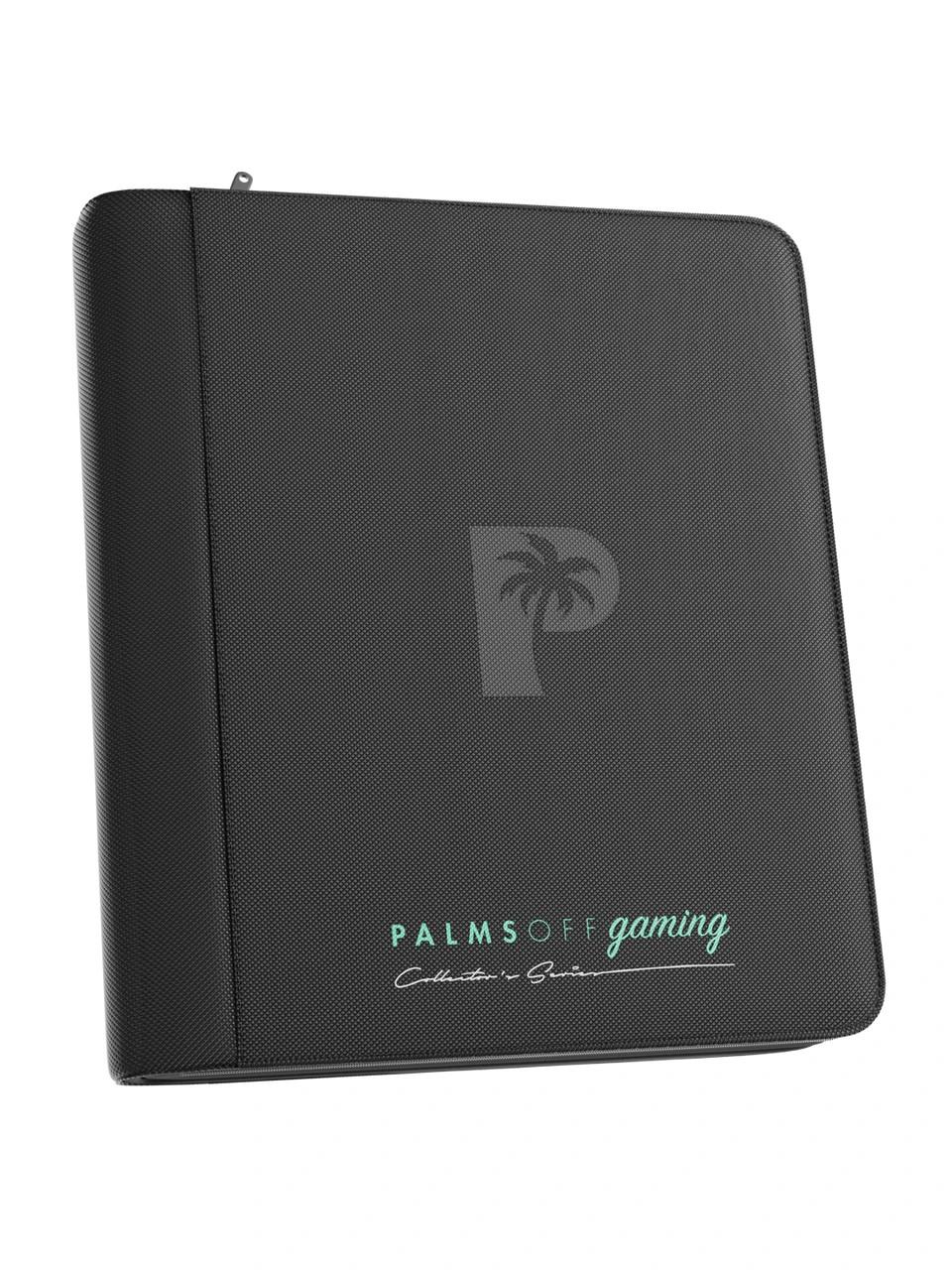 Palms Off Gaming Collectors Series Top Loader Zip Binder 4 Pocket Black 168593480076