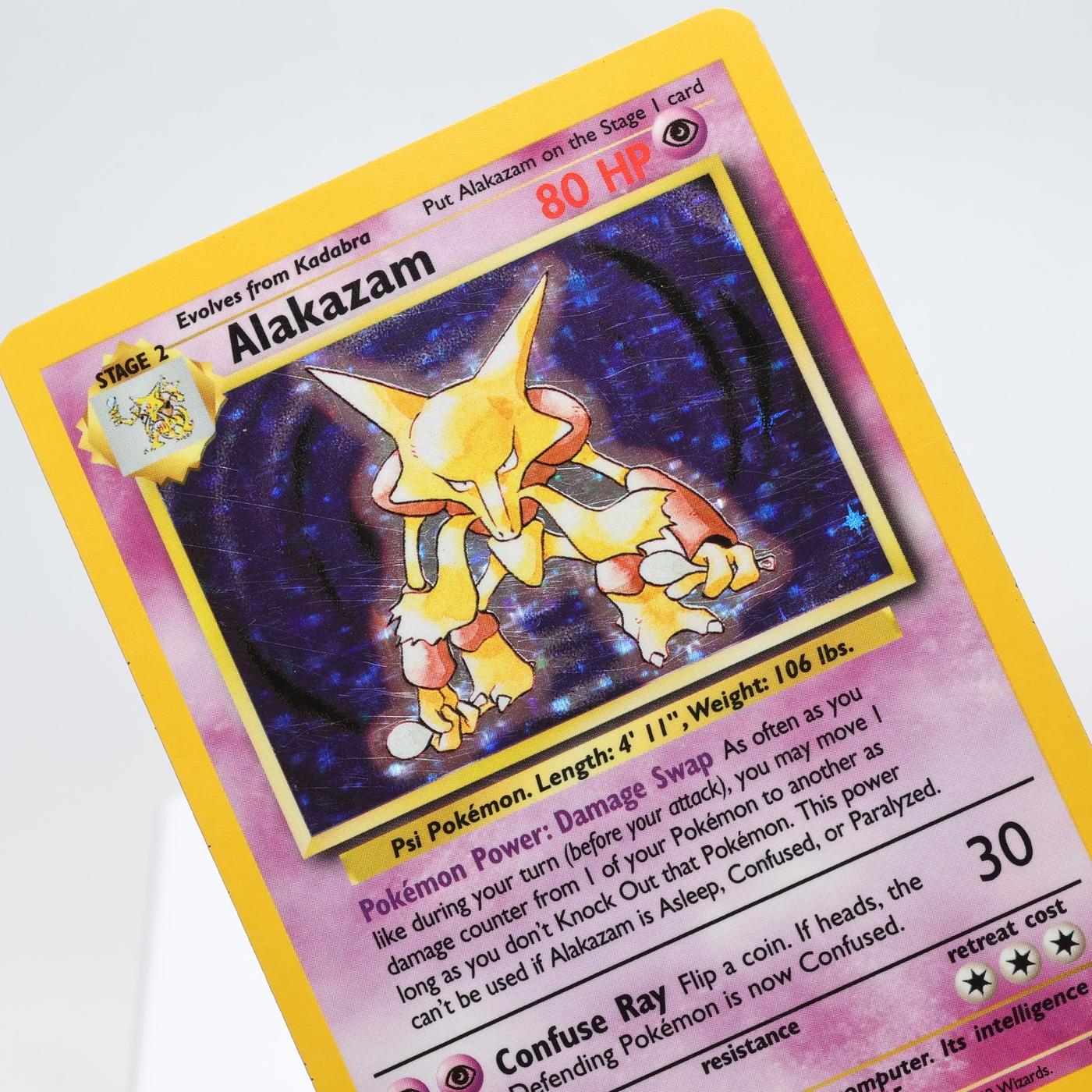 Pokemon TCG Alakazam 1102 Base Set Holo Rare WOTC EXC 168334493786