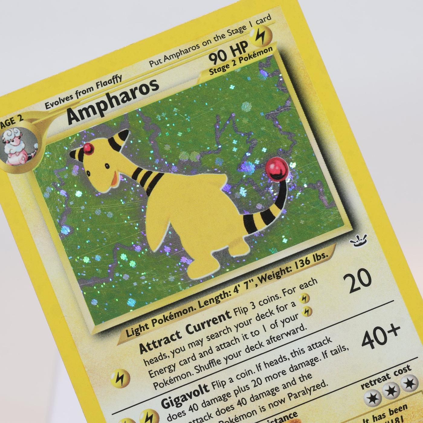 Pokemon TCG Ampharos 164 Neo Revelation Holo Rare WOTC EXC 168205418466