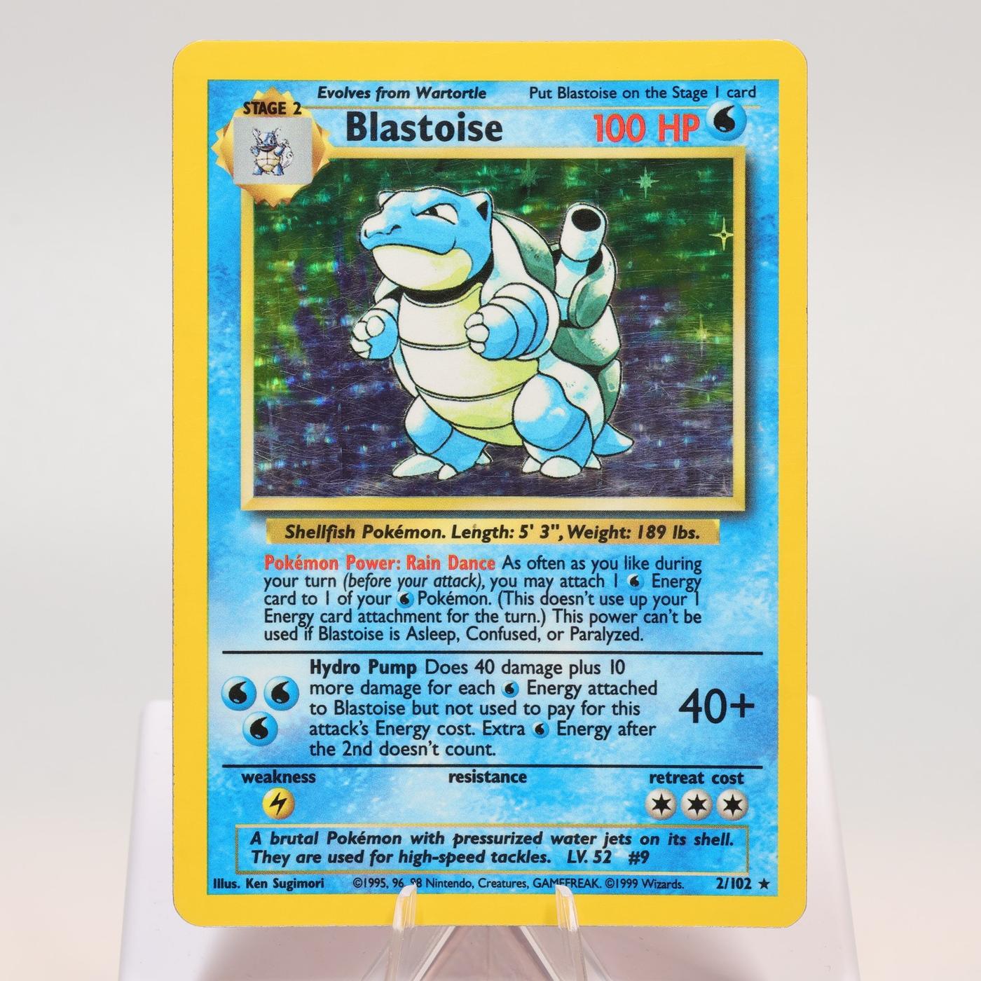 Pokemon TCG Blastoise 2102 Base Set Holo Rare WOTC PL 168411843616 2