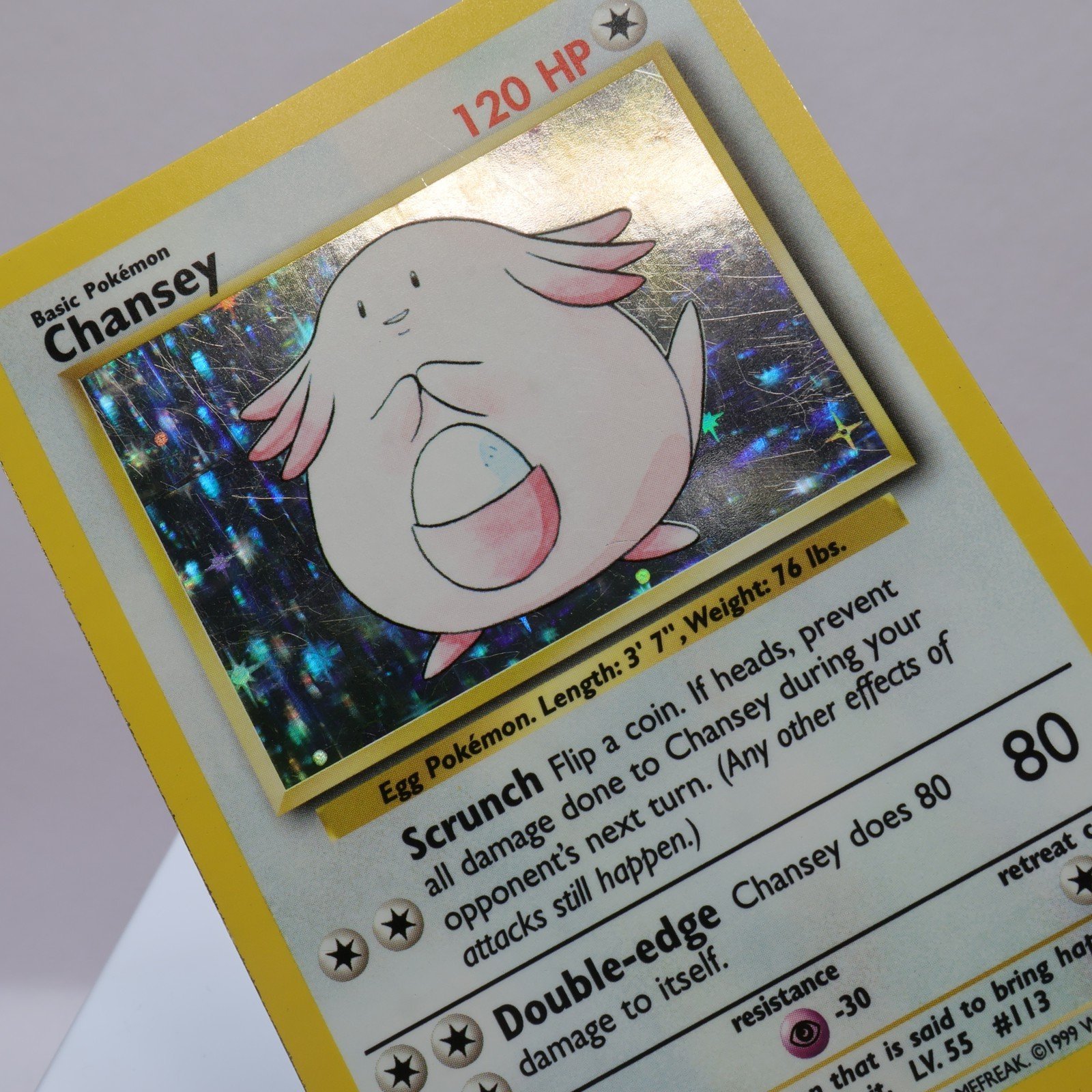 Pokemon TCG – Chansey 3/102 Base Set Holo Rare  WOTC 1999