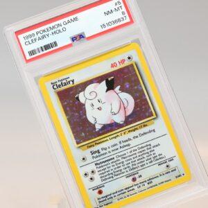 Pokemon TCG Clefairy 5102 Base Set Holo Rare PSA 8 NMMT 168441076176