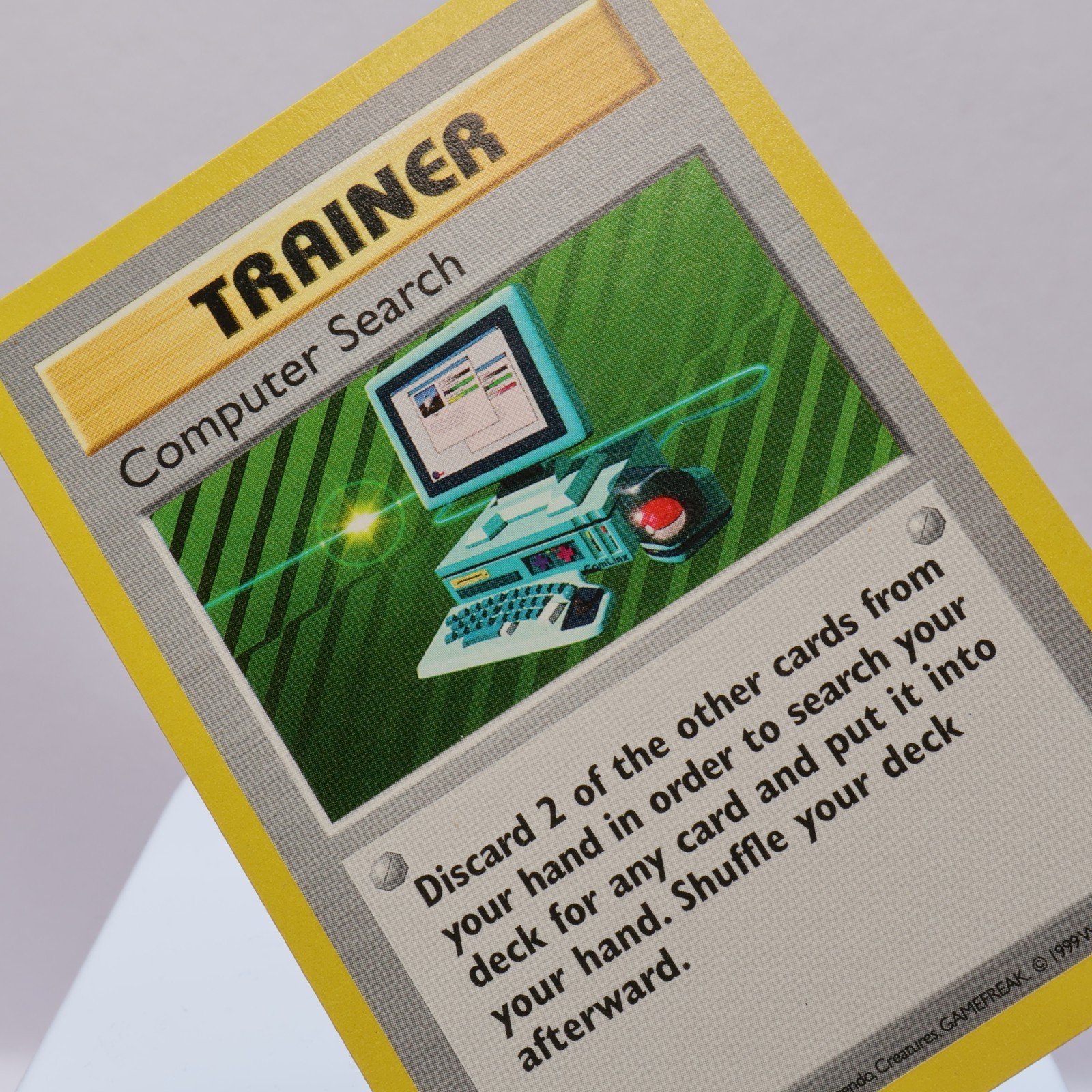 Pokemon TCG – Computer Search 71/102 Base Set Rare Shadowless WOTC 1999 – EXC