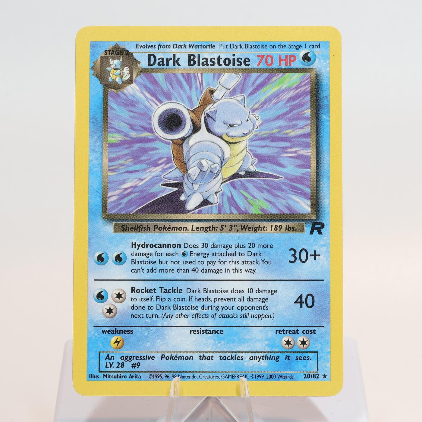 Pokemon TCG Dark Blastoise 2082 Team Rocket Rare WOTC NM 168205418446 2