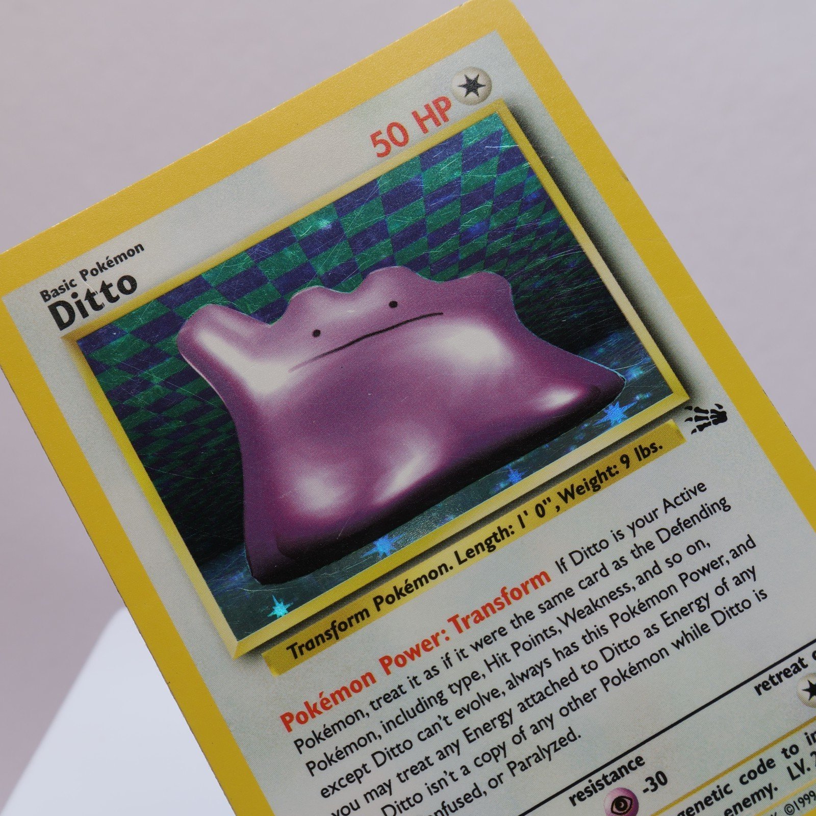 Pokemon TCG Ditto 362 Fossil Holo Rare WOTC 1999 LP 167830364546