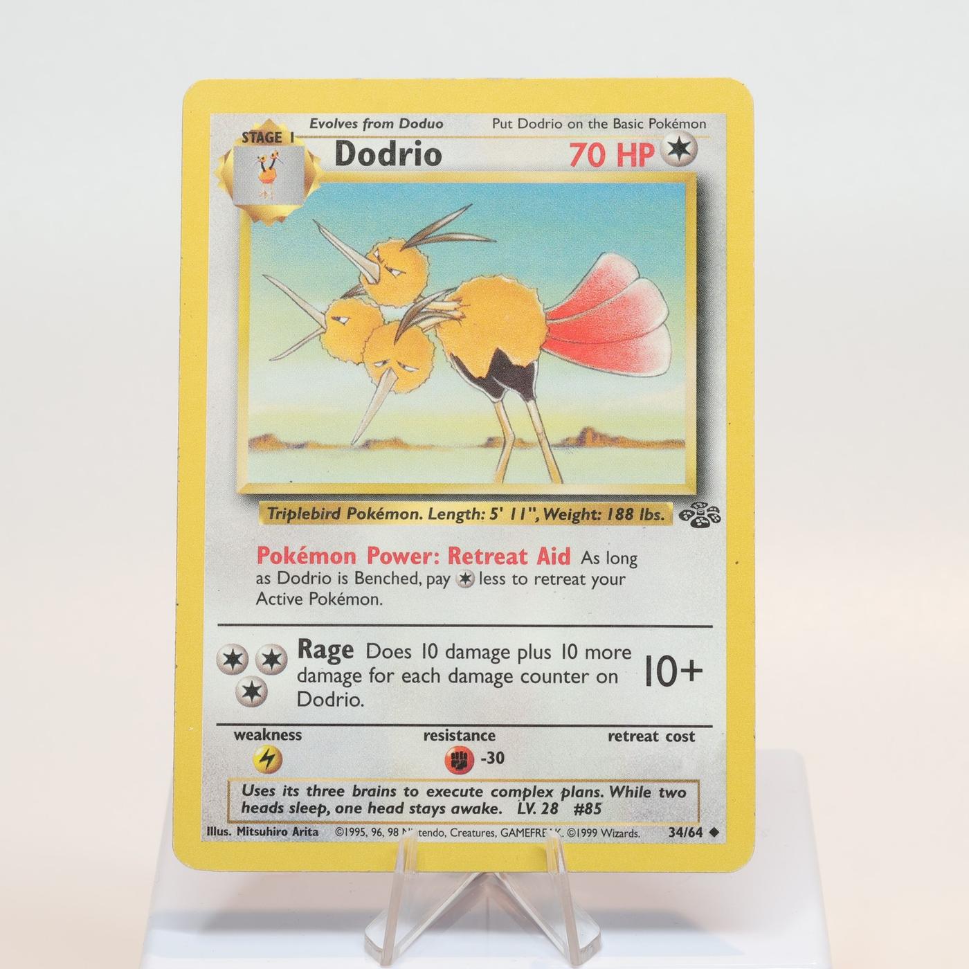 Pokemon TCG Dodrio 3464 Jungle Uncommon WOTC MP 168232466086 2