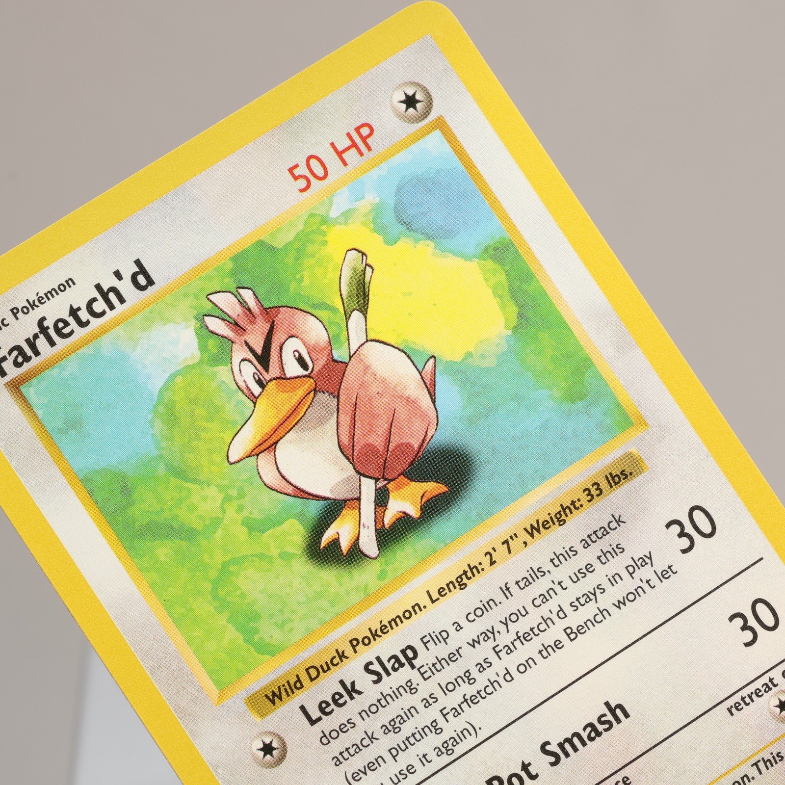 Pokemon TCG Farfetchd 27102 Base Set Uncommon Shadowless WOTC 1999 EXCNM 168006227366