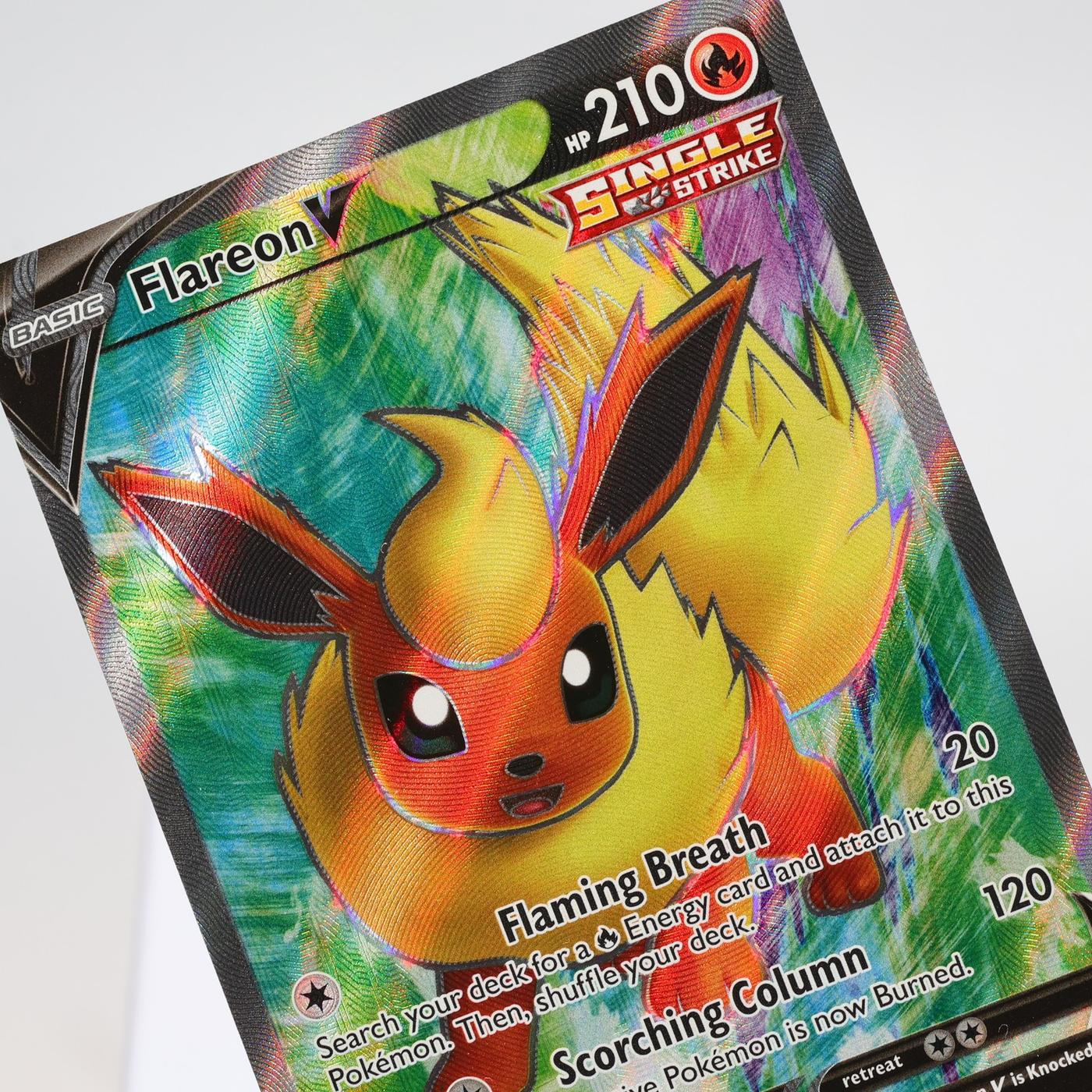 Pokemon TCG Flareon V 169203 Evolving Skies Full Art NM 168287250396