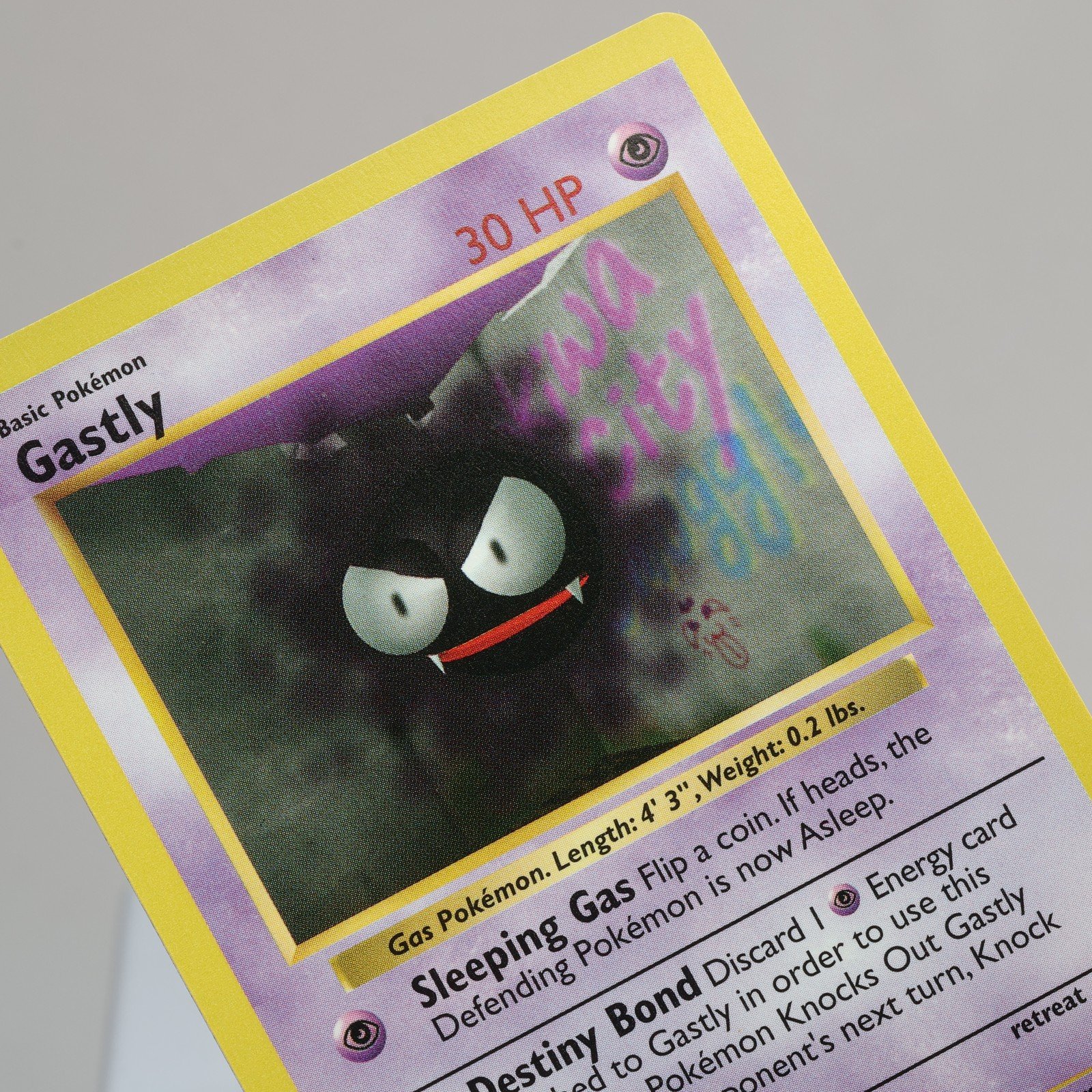 Pokemon TCG Gastly 50102 Base Set Common Shadowless WOTC 1999 NM 168006227436