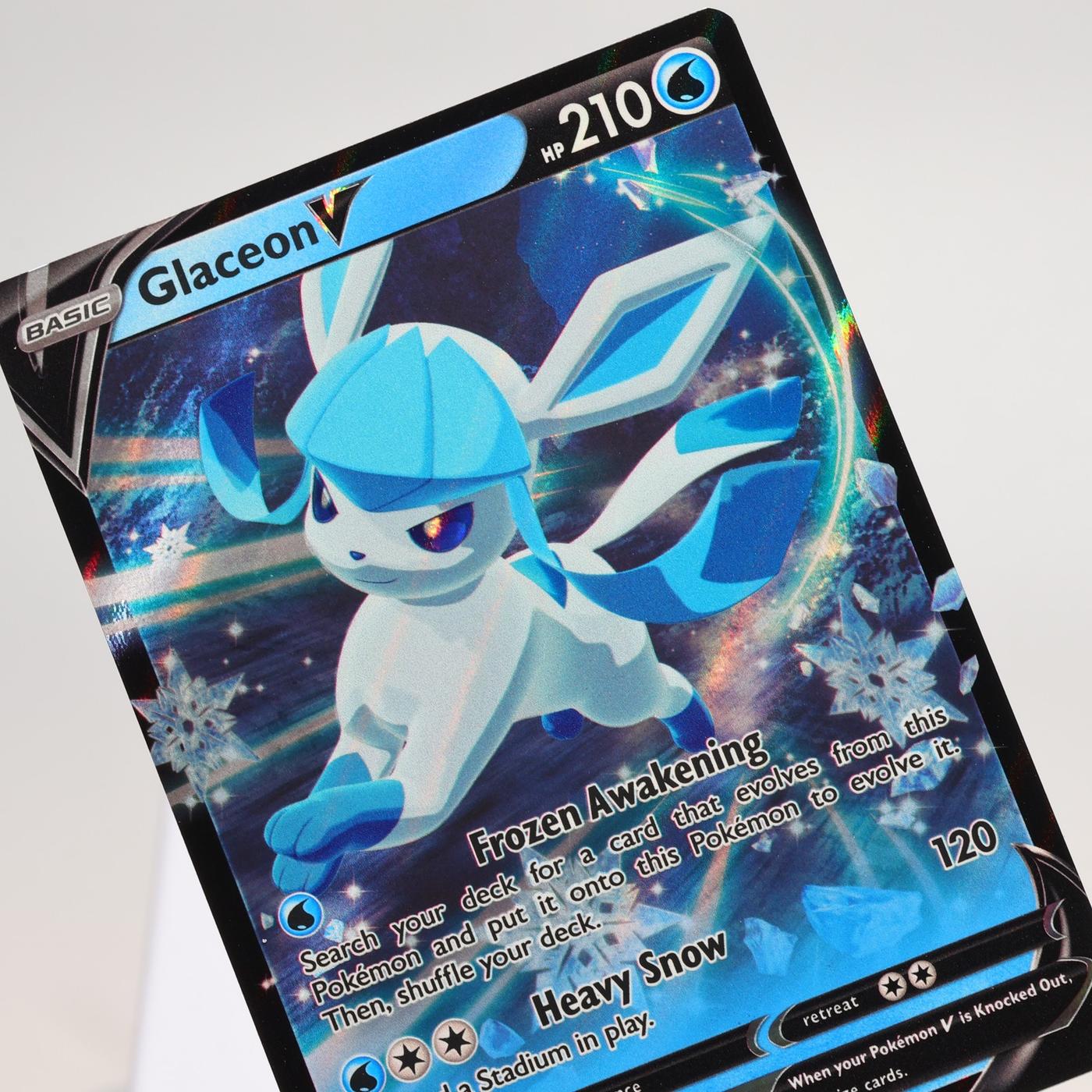 Pokemon TCG Glaceon V 40203 Evolving Skies V Rare NMM 168287250386