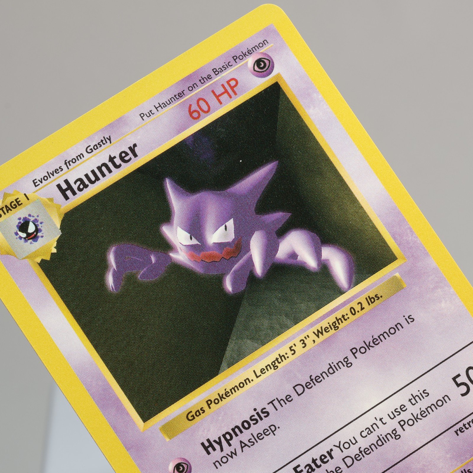 Pokemon TCG Haunter 29102 Base Set Uncommon Shadowless WOTC 1999 EXCNM 168006227376