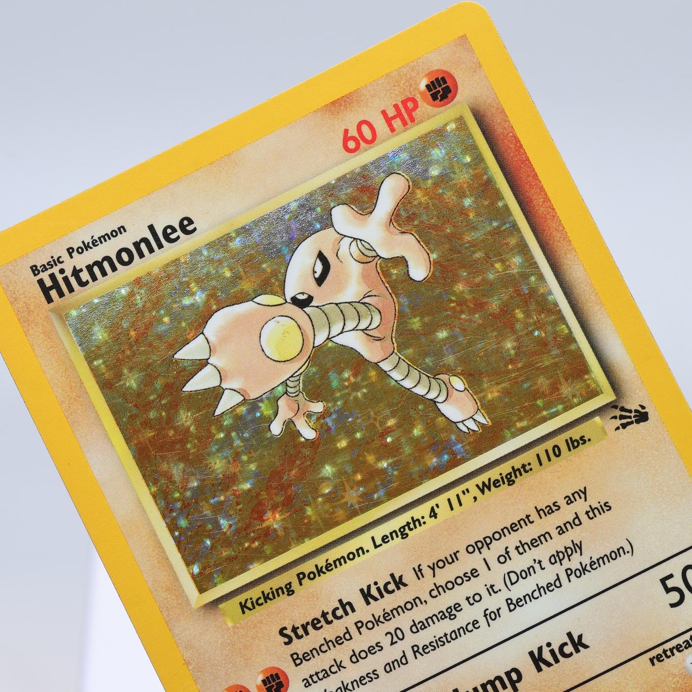 Pokemon TCG Hitmonlee 762 Fossil Holo Rare WOTC EXC 168411843666