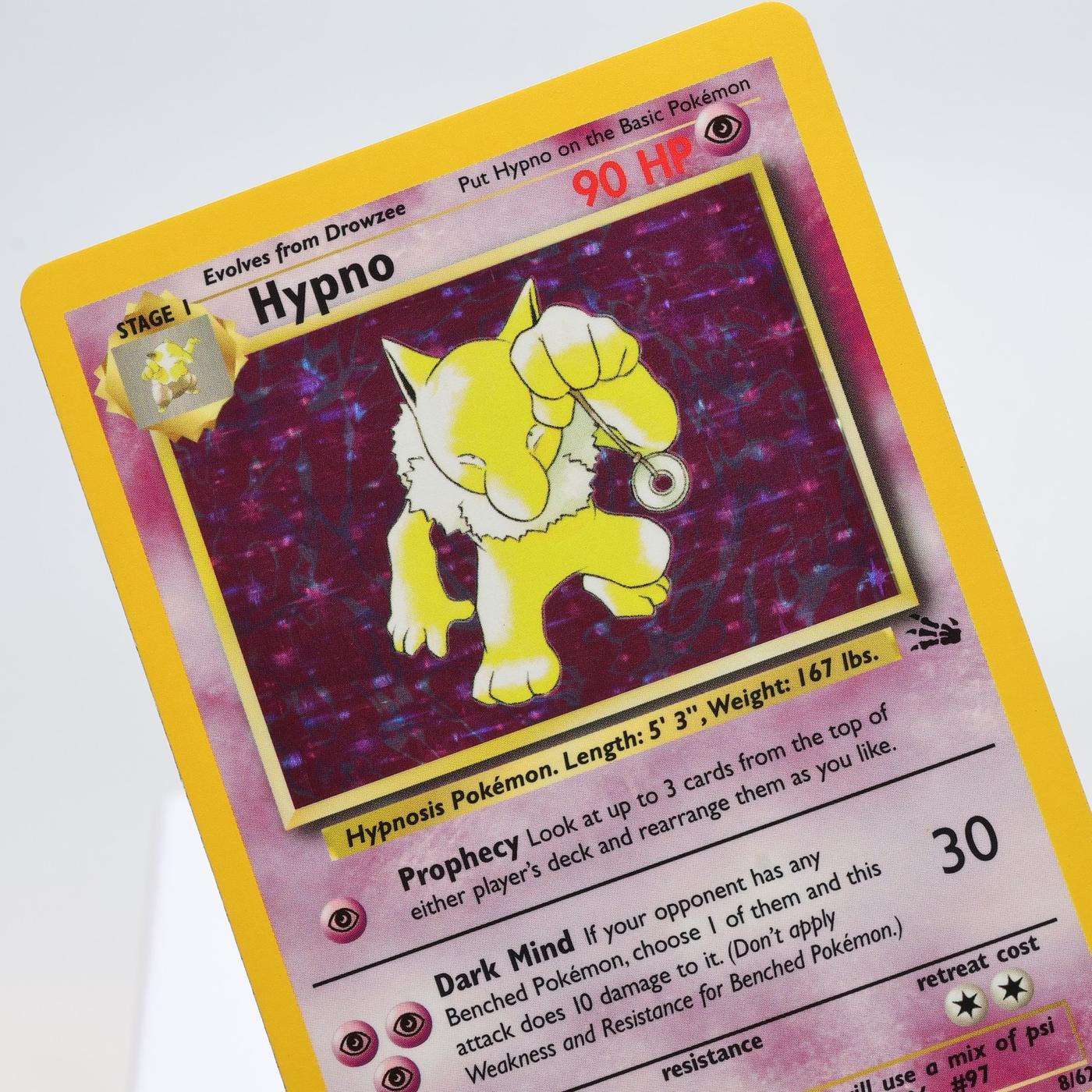 Pokemon TCG Hypno 862 Fossil Holo Rare WOTC NM 168325203356
