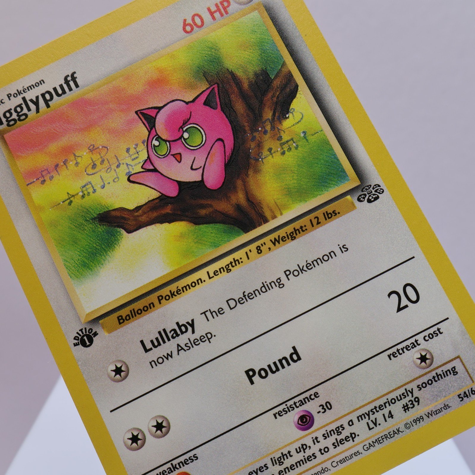 Pokemon TCG – Jigglypuff 54/64 Jungle Common 1st Edition WOTC 1999 – EXC/NM