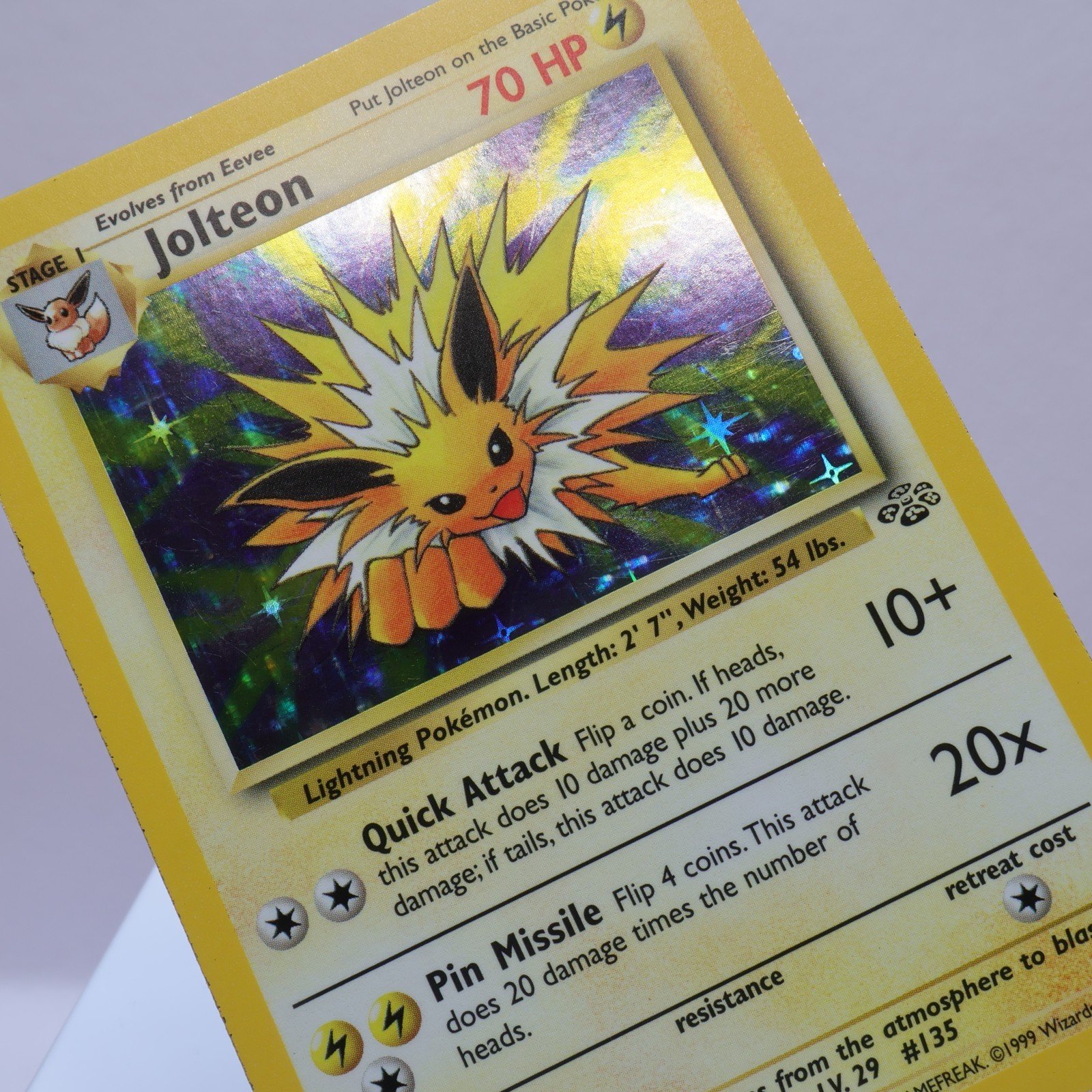 Pokemon TCG – Jolteon 4/64 Jungle Holo Rare  WOTC 1999 – EXC