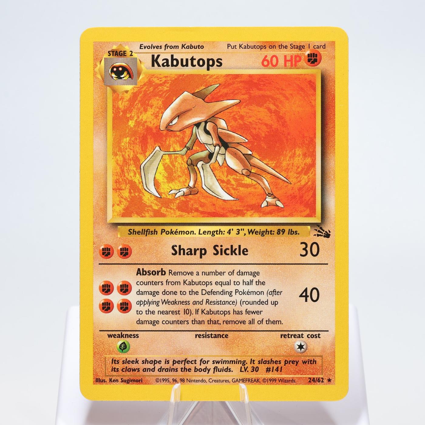 Pokemon TCG Kabutops 2462 Fossil Rare WOTC EXC 168327252496 2
