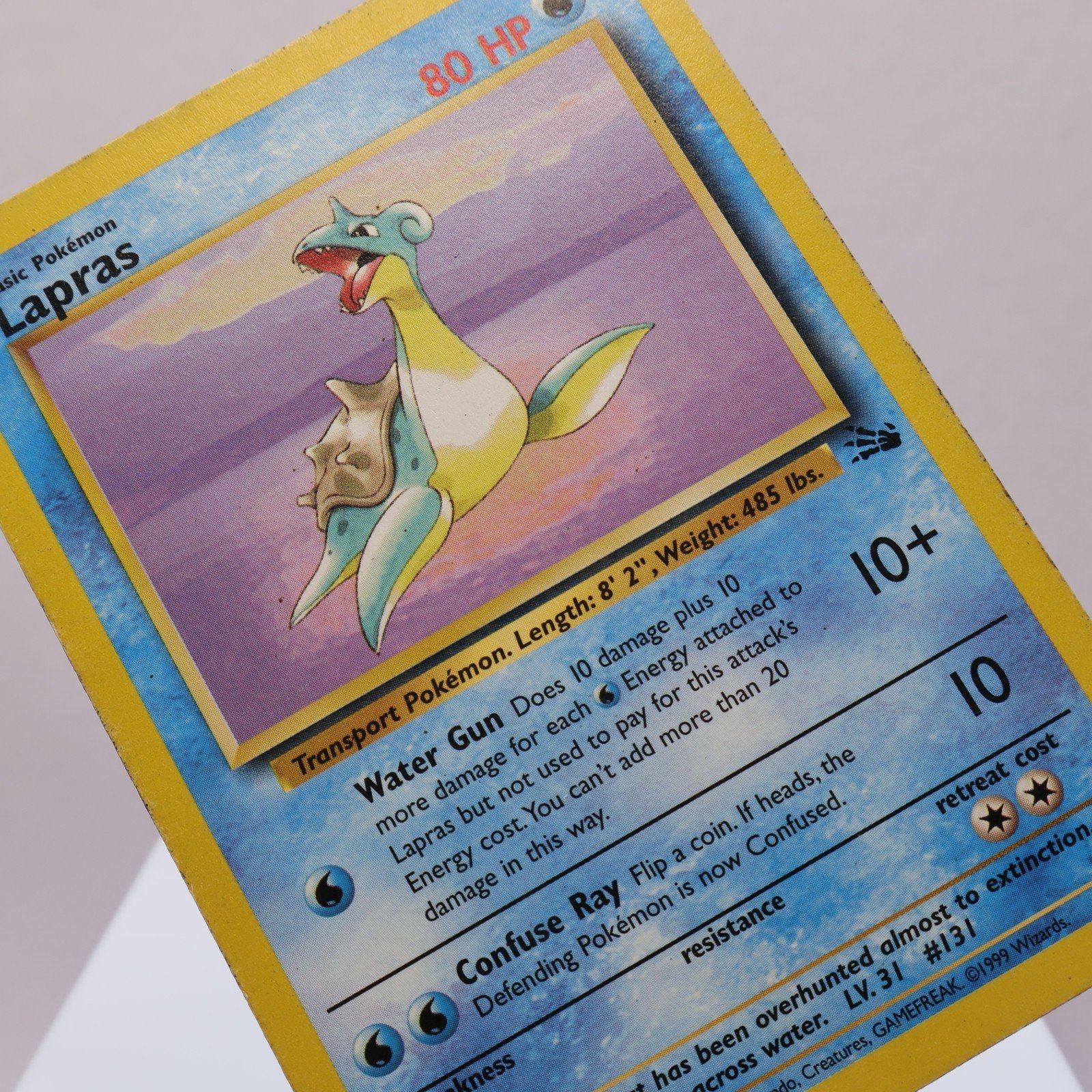 Pokemon TCG – Lapras 25/62 Fossil Rare  WOTC 1999 – PL