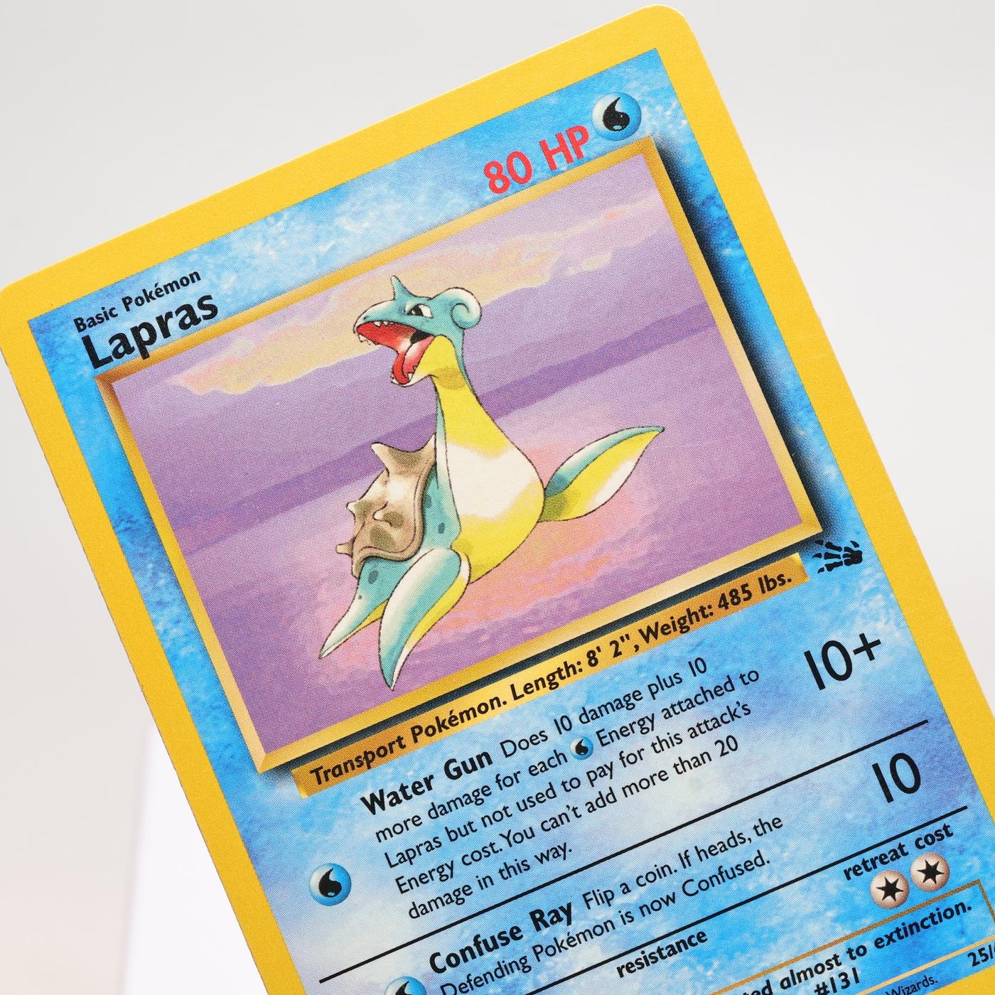 Pokemon TCG – Lapras 25/62 Fossil Rare  WOTC – EXC/NM