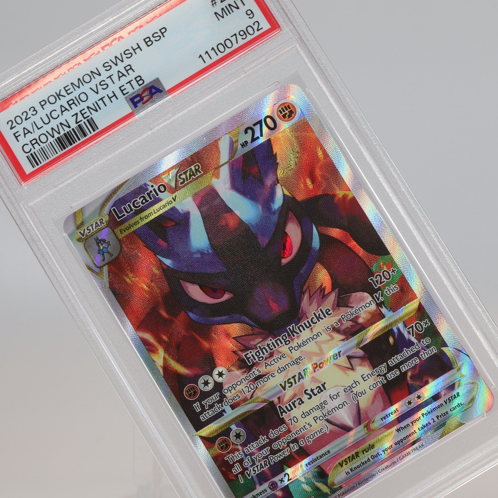 Pokemon TCG – Lucario VSTAR SWSH291 Black Star Promo Crown Zenith – PSA 9 MINT