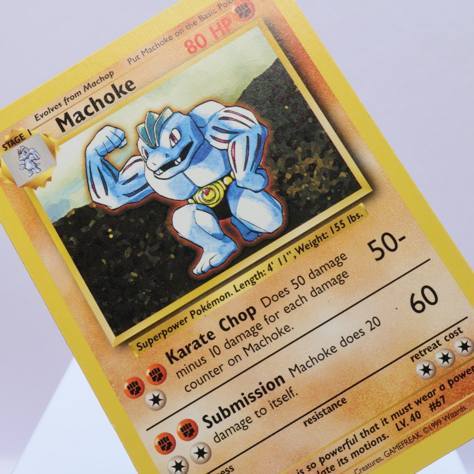 Pokemon TCG Machoke 34102 Base Set Uncommon WOTC 1999 EXCNM 167710747756