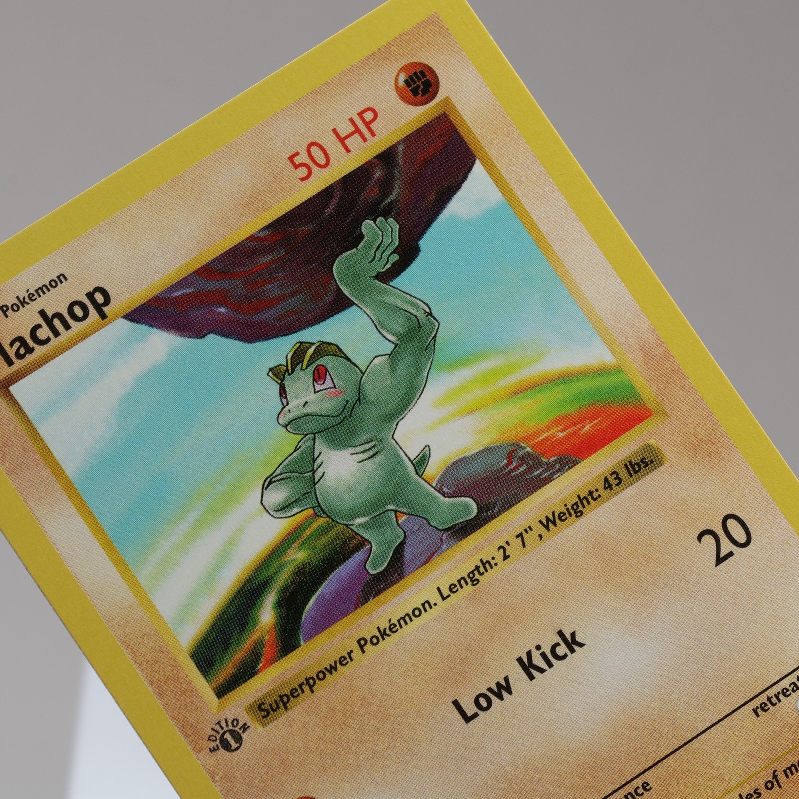 Pokemon TCG Machop 52102 Base Set Common 1st Edition WOTC 1999 EXCNM 167950659046