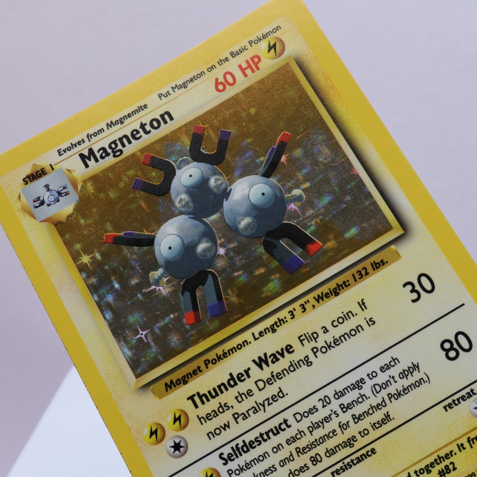 Pokemon TCG Magneton 9102 Base Set Holo Rare WOTC 1999 EXCNM 167830364446