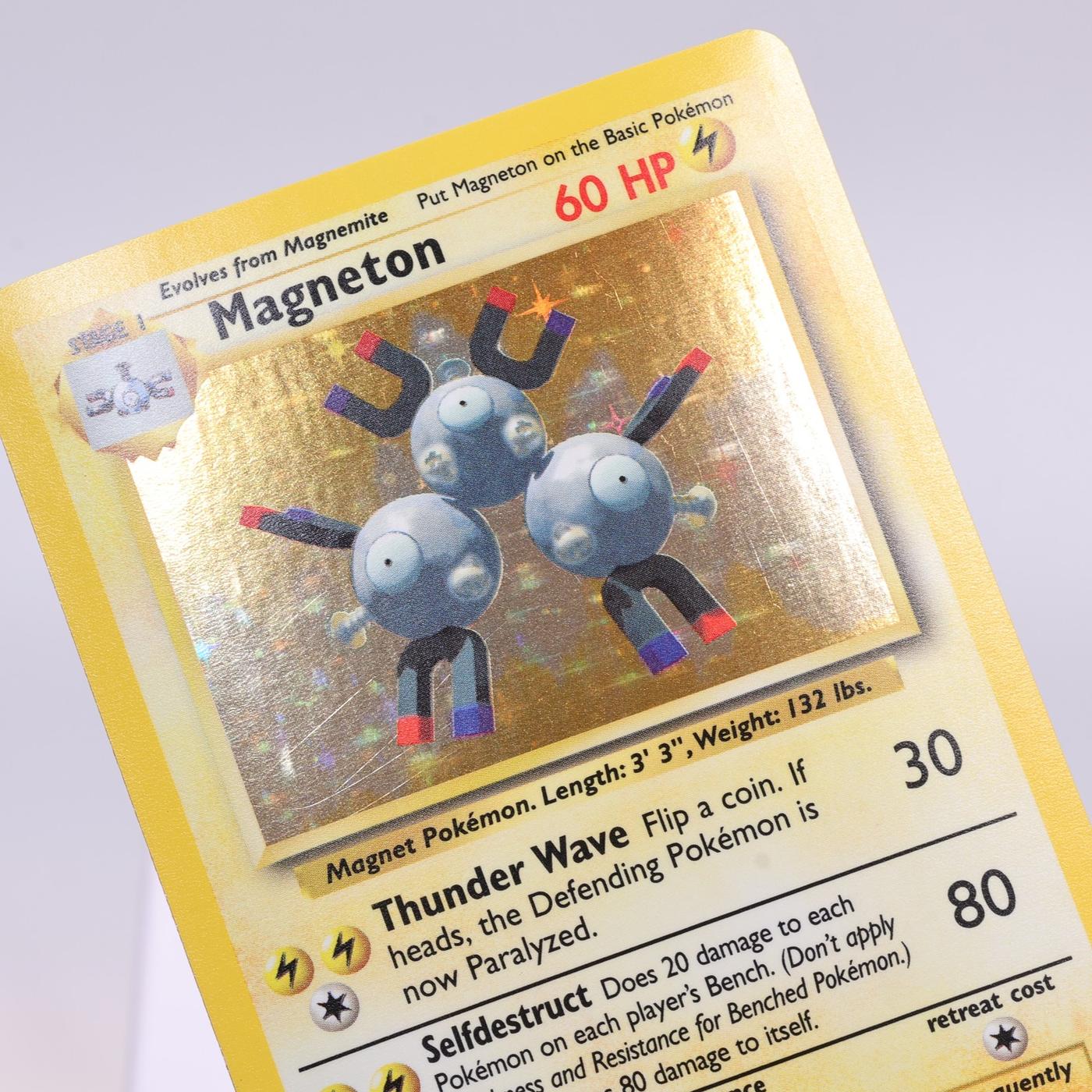 Pokemon TCG Magneton 9102 Base Set Holo Rare WOTC EXCNM 168421188086