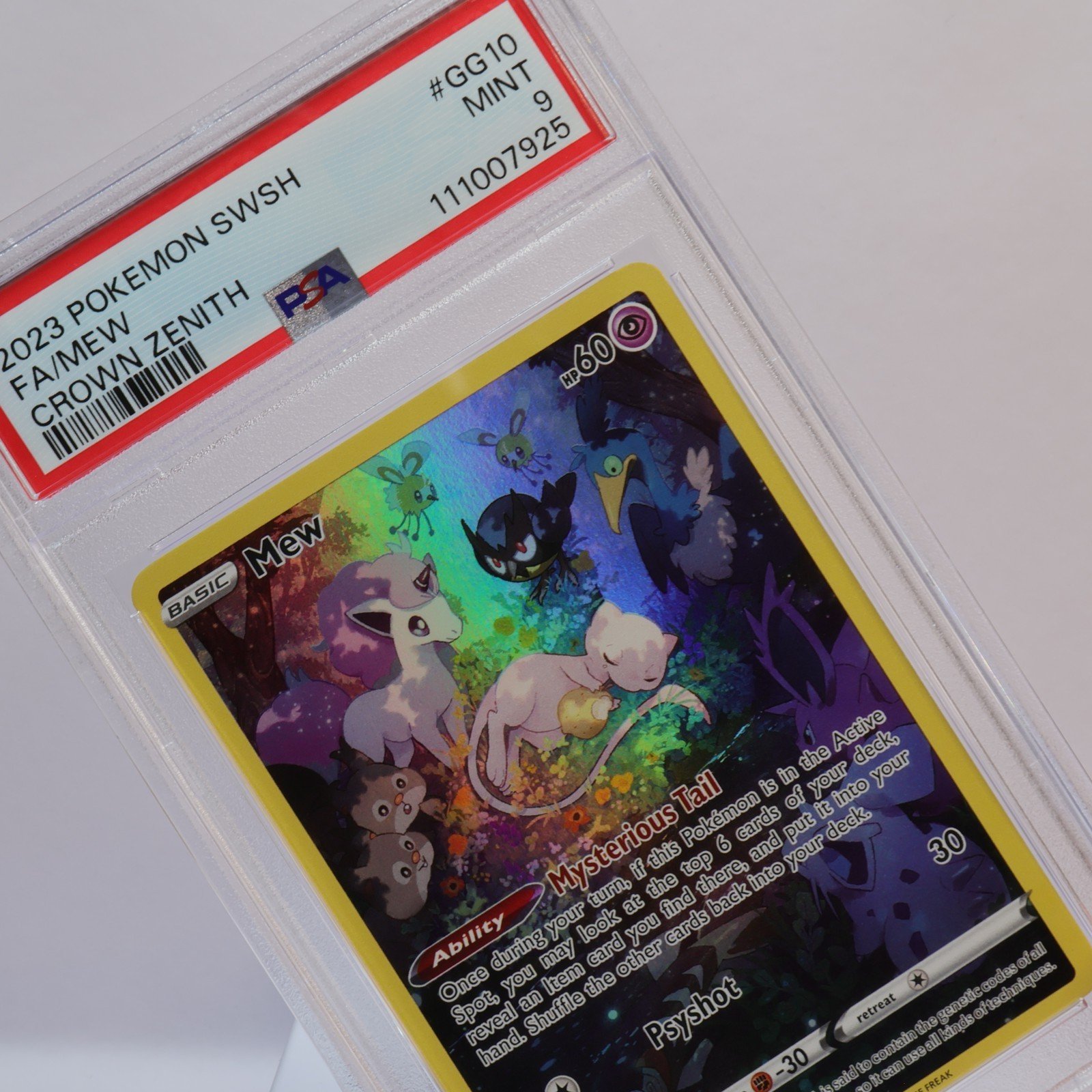 Pokemon TCG – Mew GG10/GG70 Crown Zenith – PSA 9 MINT