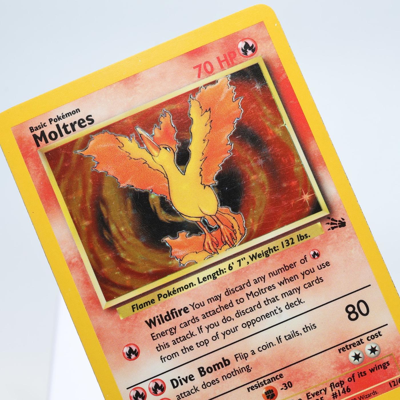 Pokemon TCG – Moltres 12/62 Fossil Holo Rare  WOTC – EXC