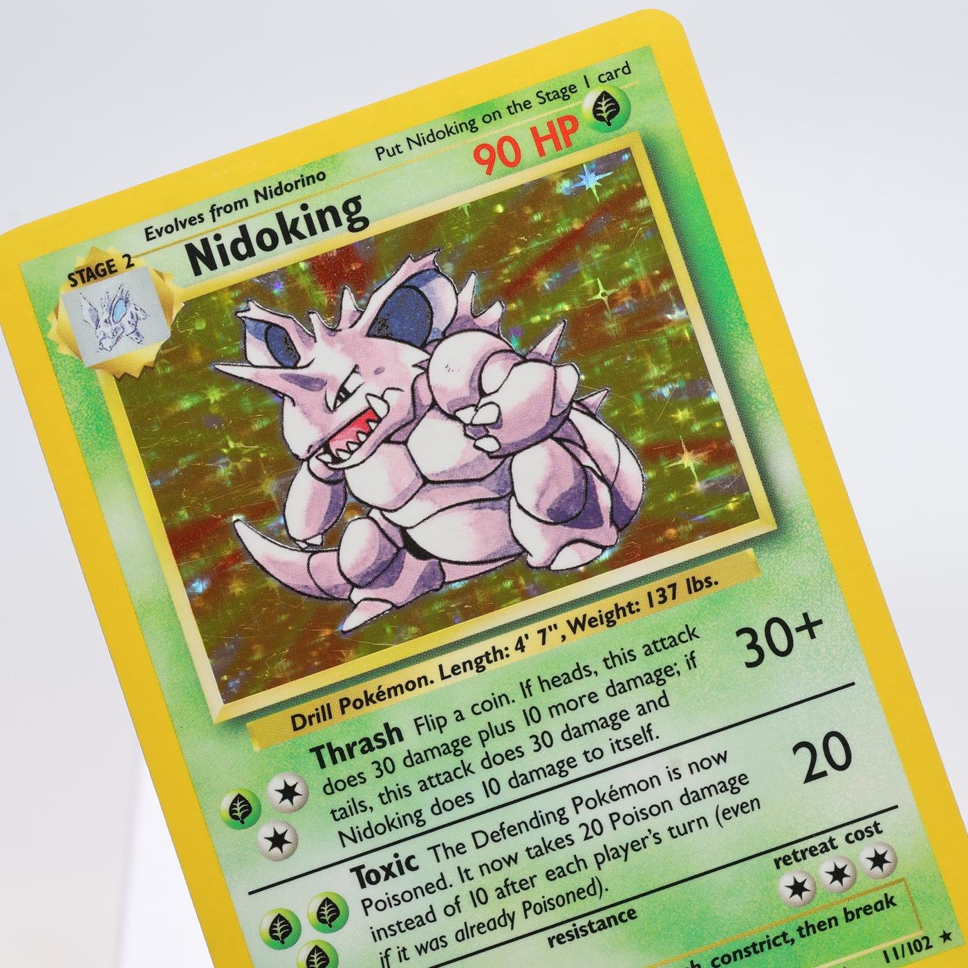 Pokemon TCG Nidoking 11102 Base Set Holo Rare WOTC EXC 168325203346