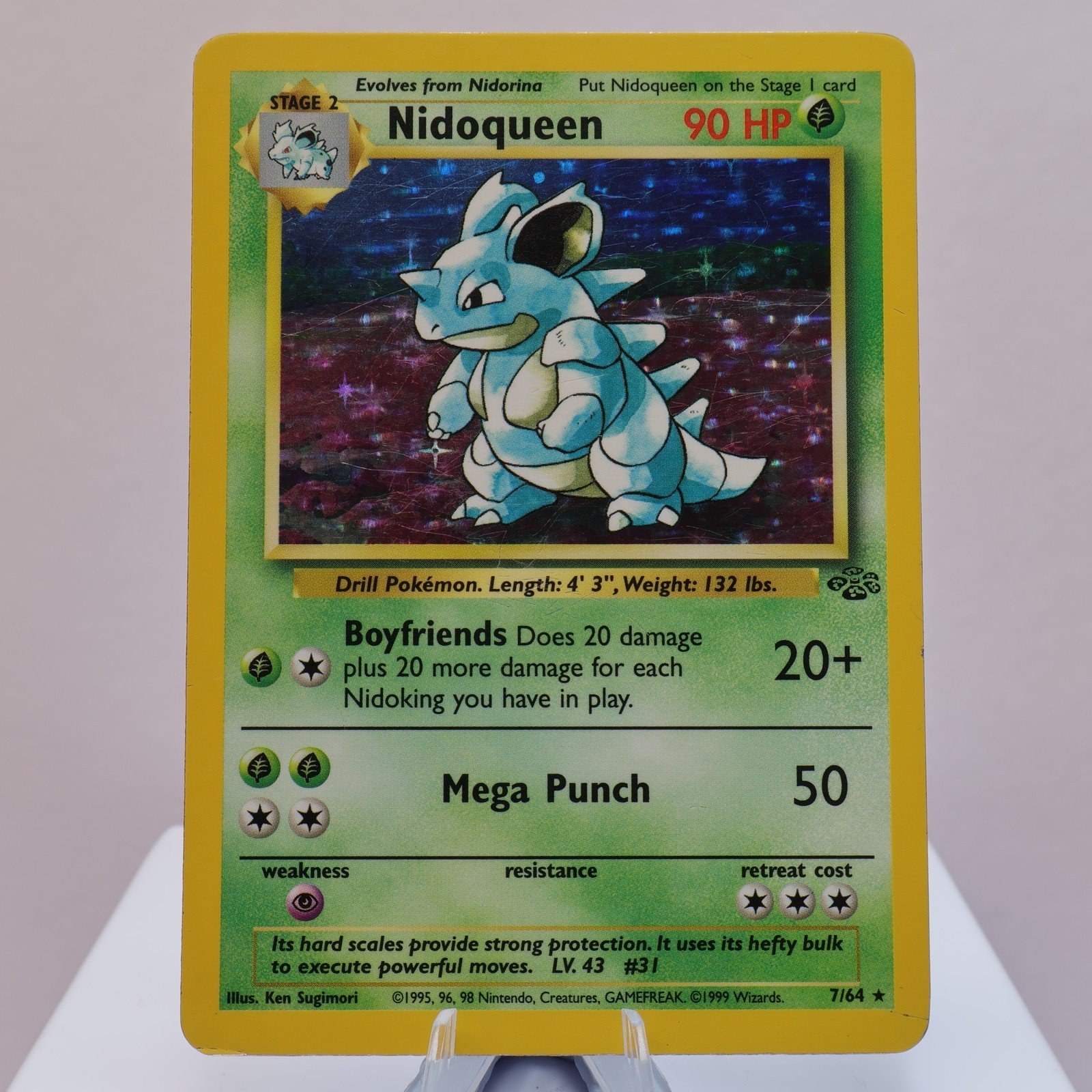 Pokemon TCG Nidoqueen 764 Jungle Holo Rare WOTC 1999 PL 167830364476 2