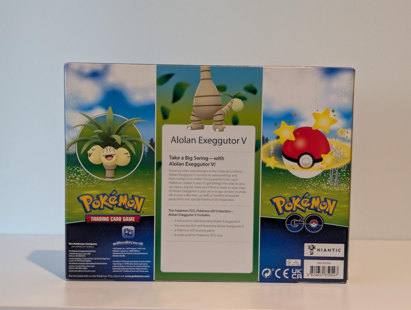 Pokemon TCG Pokemon GO Collection Alolan Exeggutor V Factory Sealed 168546783976 2
