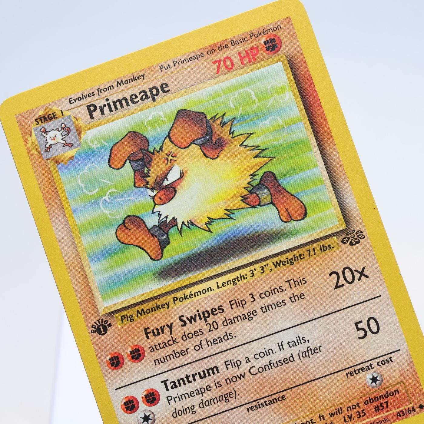 Pokemon TCG Primeape 4364 Jungle Uncommon 1st Edition WOTC 168300703666