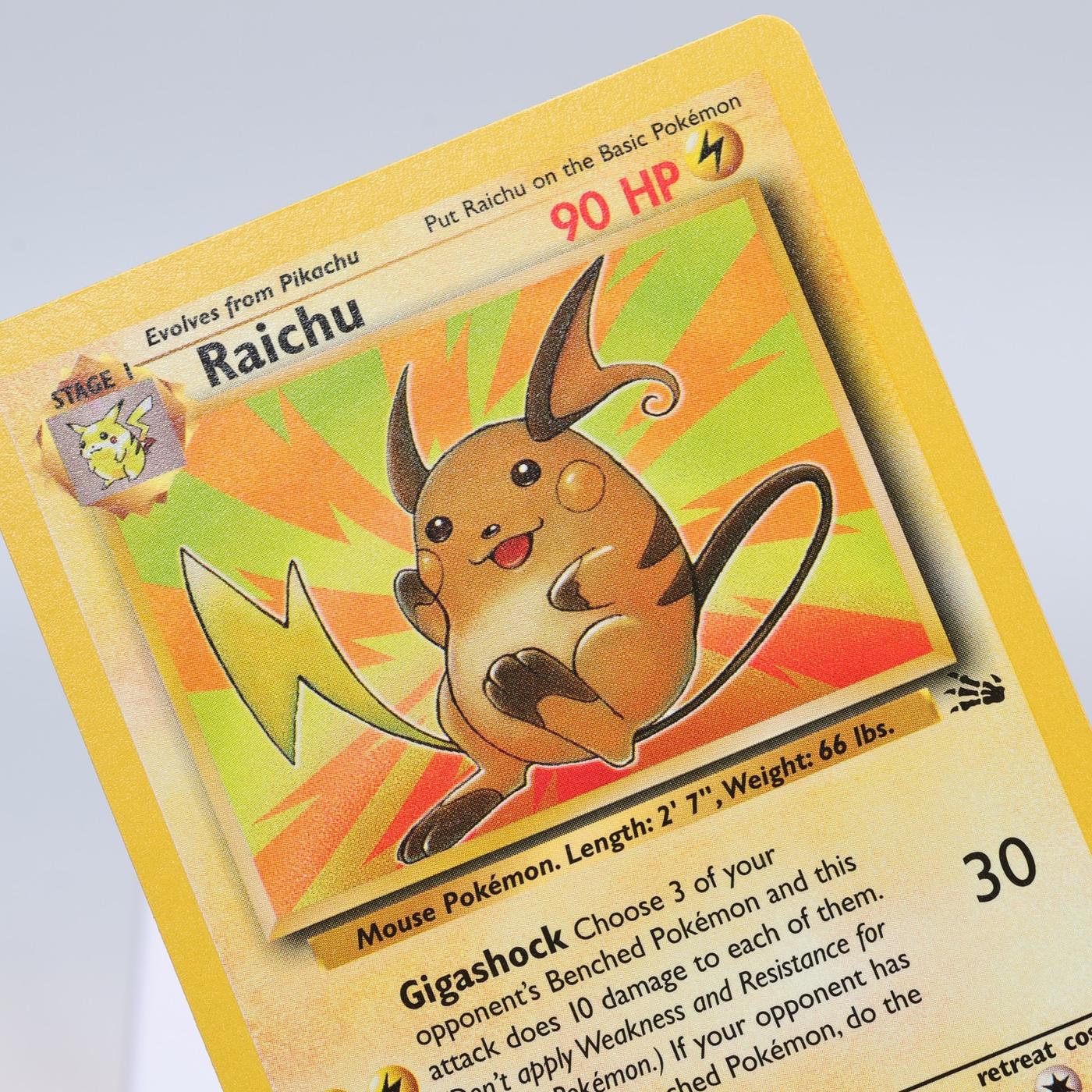 Pokemon TCG Raichu 2962 Fossil Rare WOTC NM 168421188136
