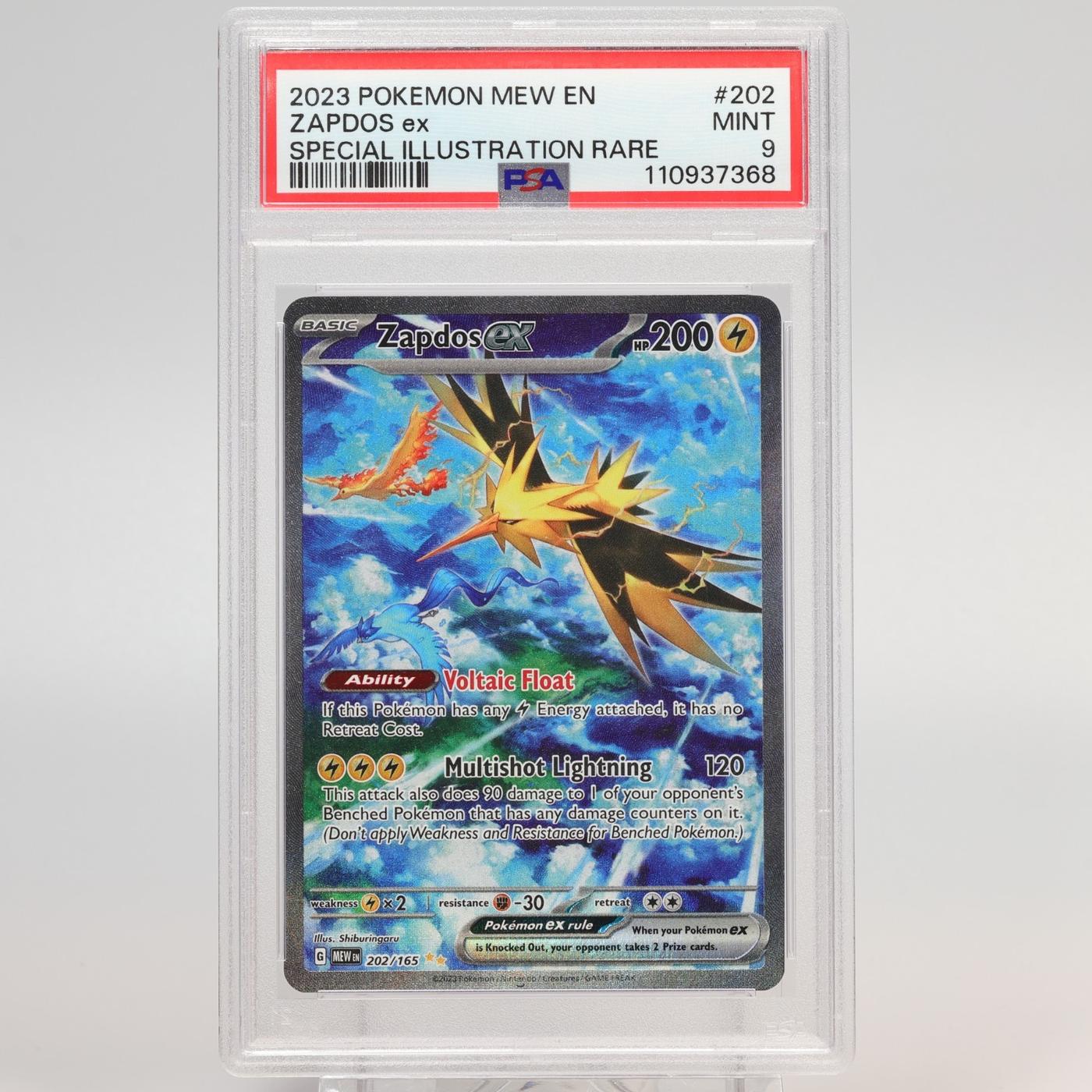 Pokemon TCG Scarlet Violet 151 Zapdos Ex 202165 Special Illustration PSA 9 168349689036 2