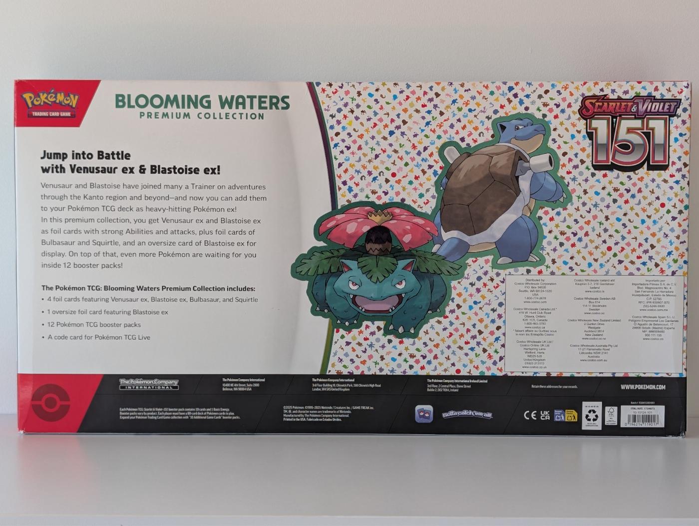 Pokemon TCG Scarlet And Violet 151 Blooming Waters Premium Collection Sealed 168457048276 2