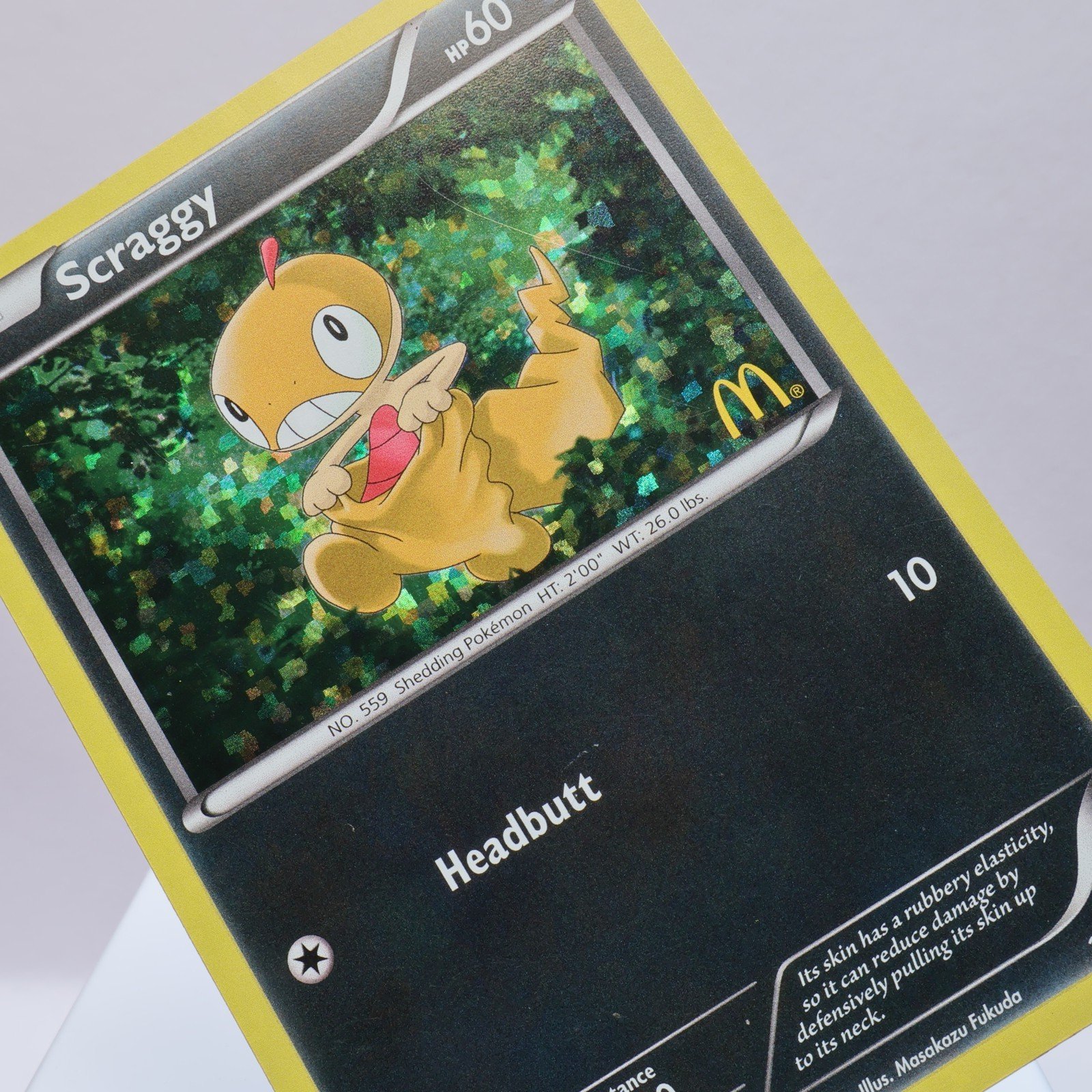 Pokemon TCG – Scraggy 10 McDonald's Collection 2012 (Confetti Holofoil) – EXC/NM