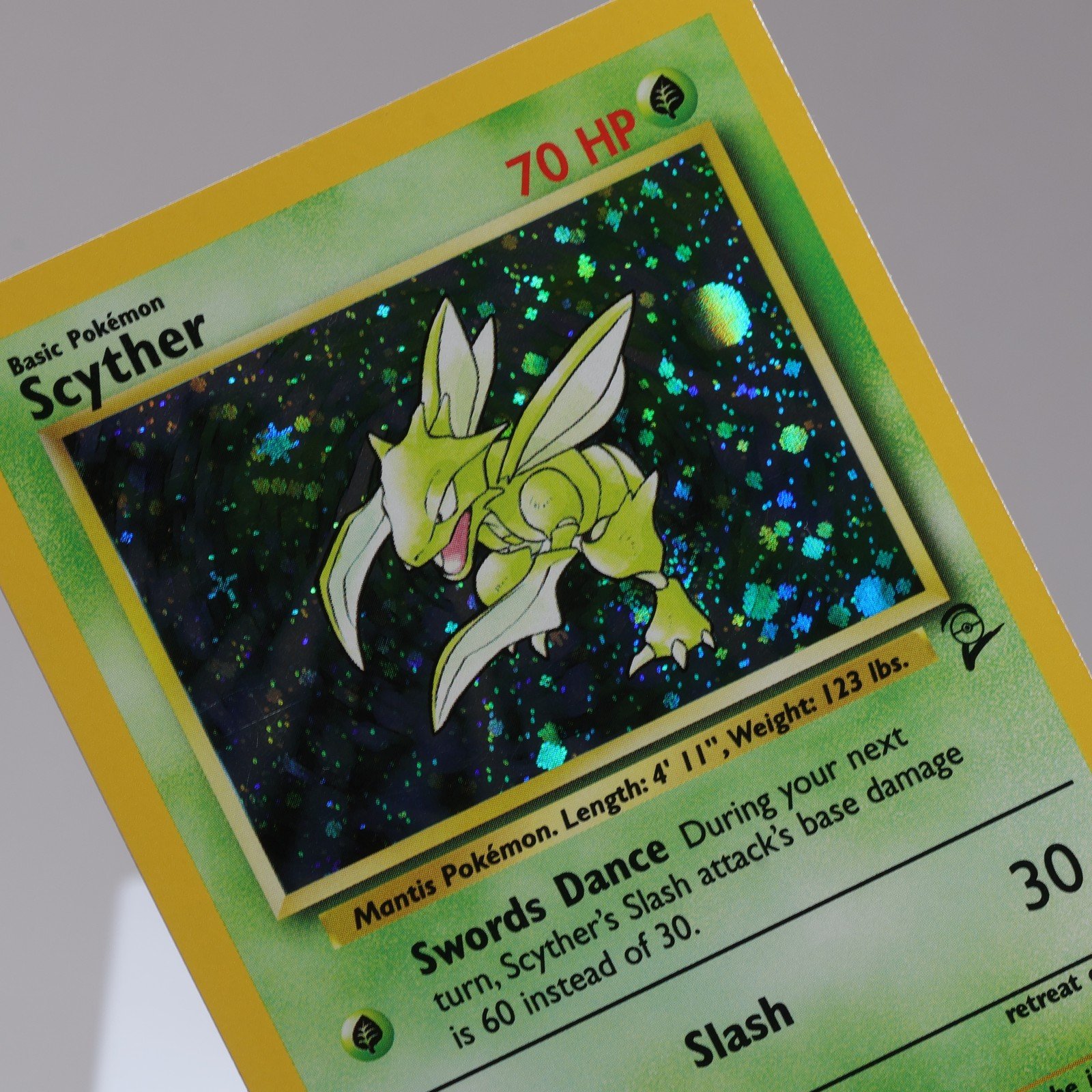 Pokemon TCG Scyther 17130 Base Set 2 Holo Rare WOTC 1999 EXCNM 167950659096