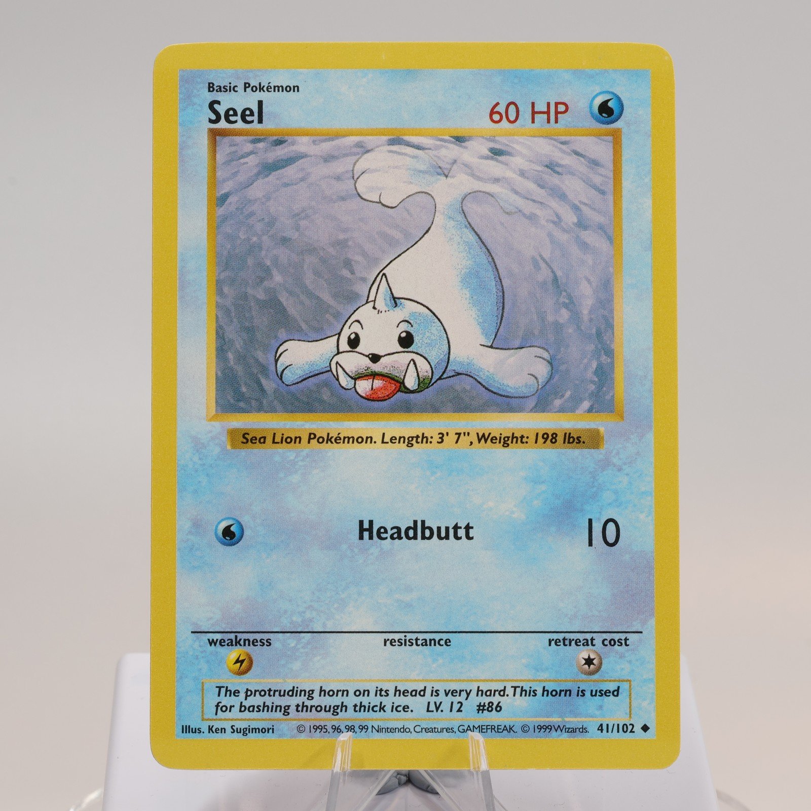 Pokemon TCG Seel 41102 Base Set Uncommon Shadowless WOTC 1999 NMEXC 168144948186 2