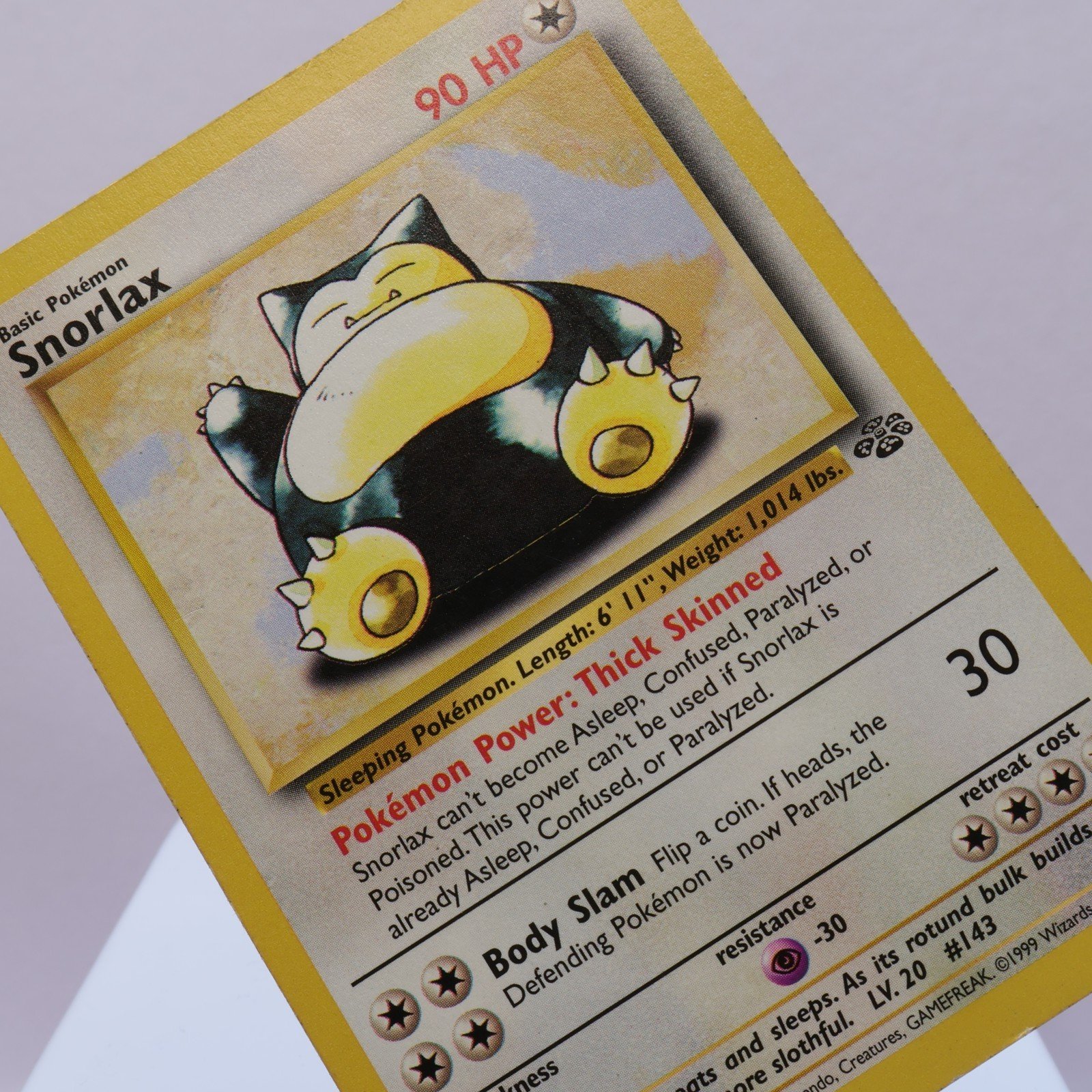 Pokemon TCG – Snorlax 27/64 Jungle Rare  WOTC – MP